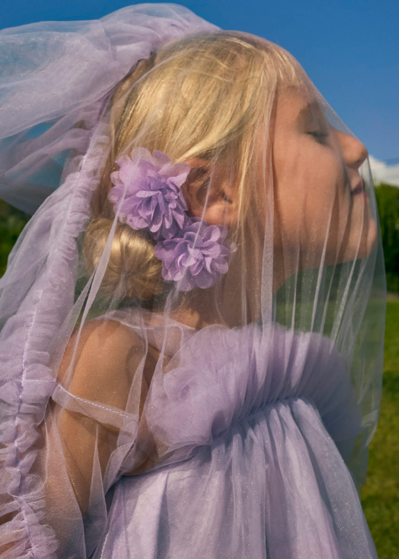Fermaglio fiori bambina