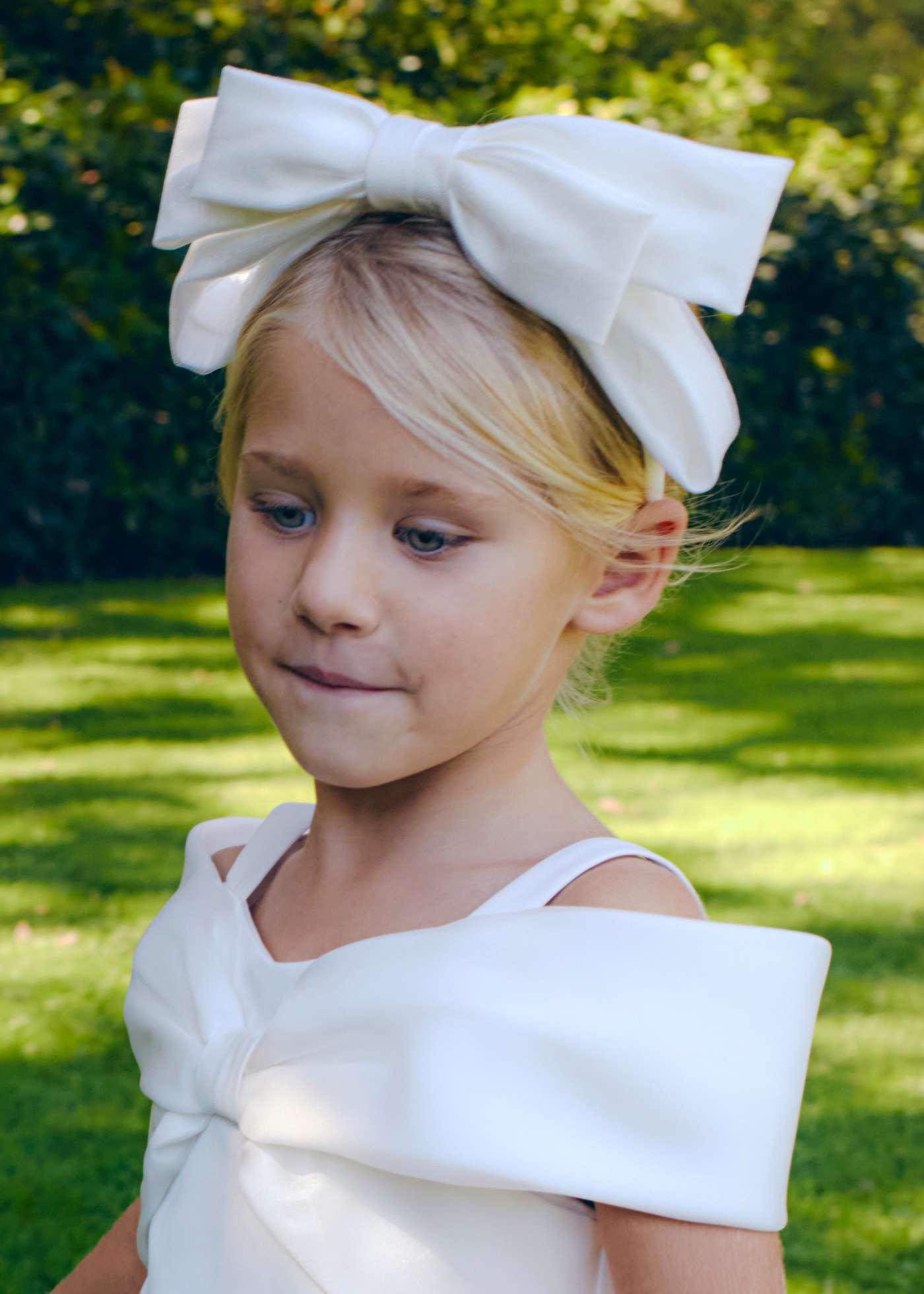Cerchietto fiocco bambina