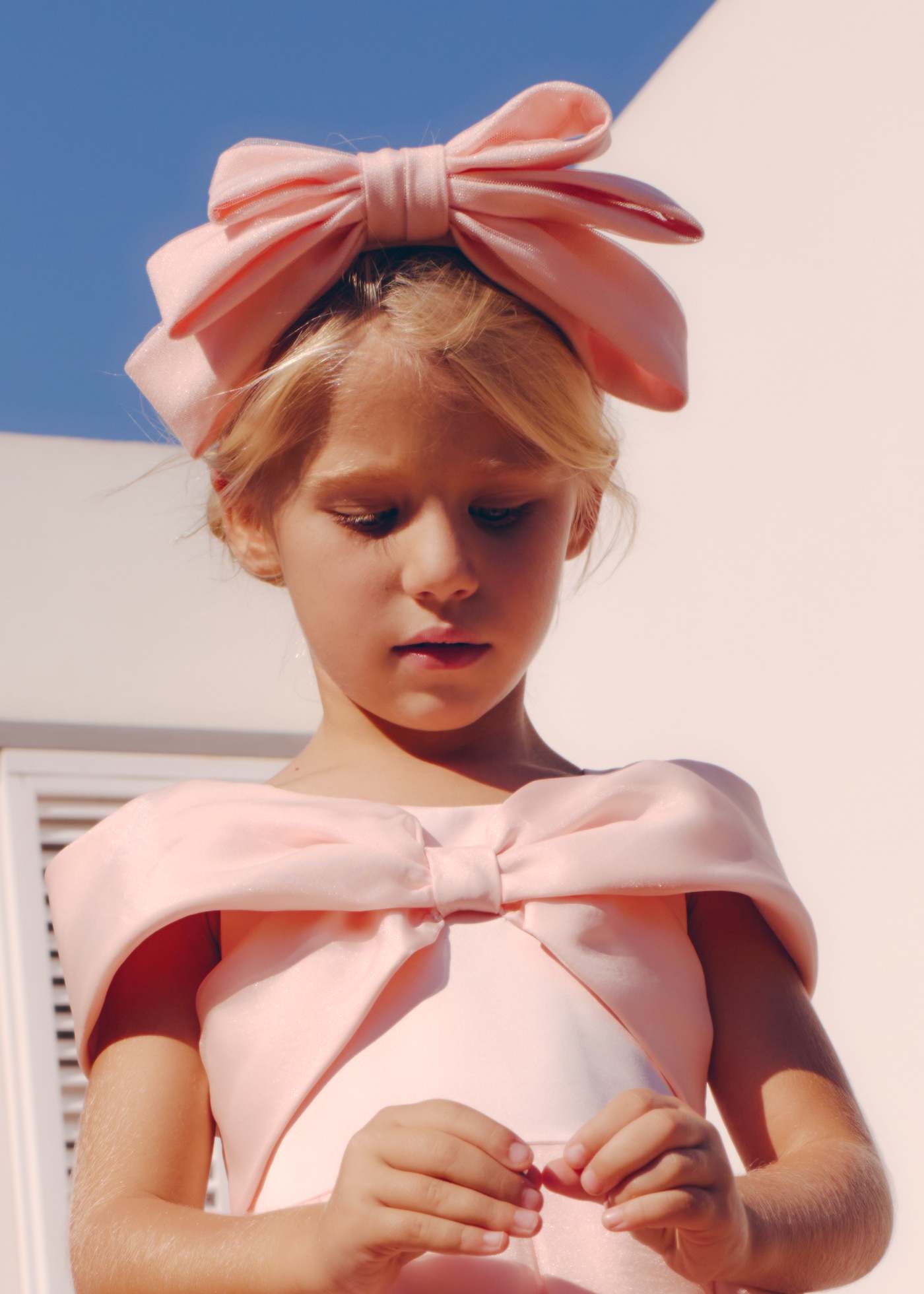 Cerchietto fiocco bambina