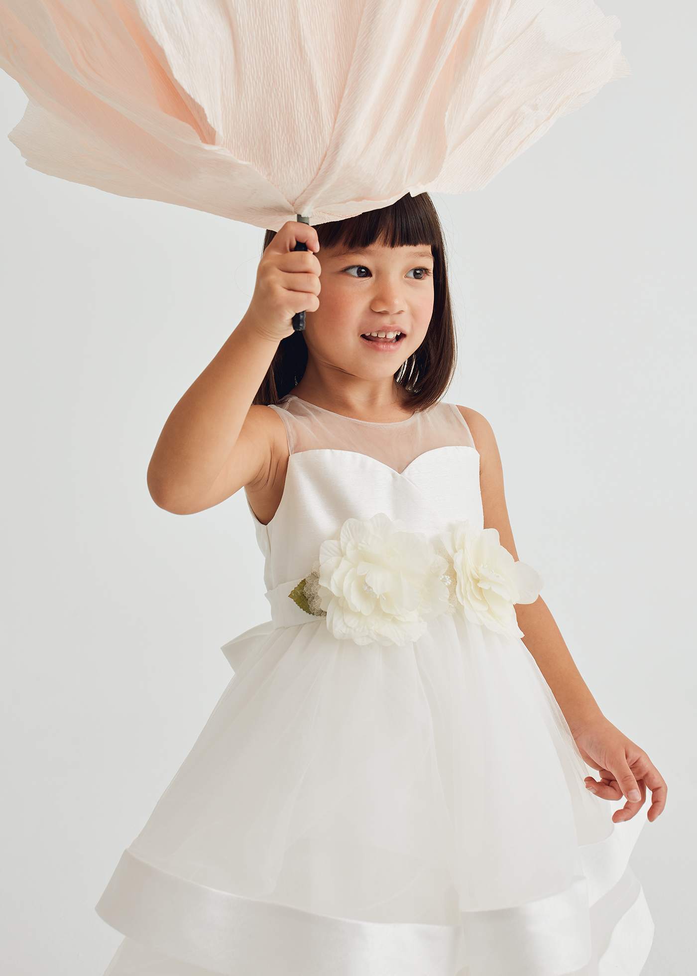 Girl tulle combined dress