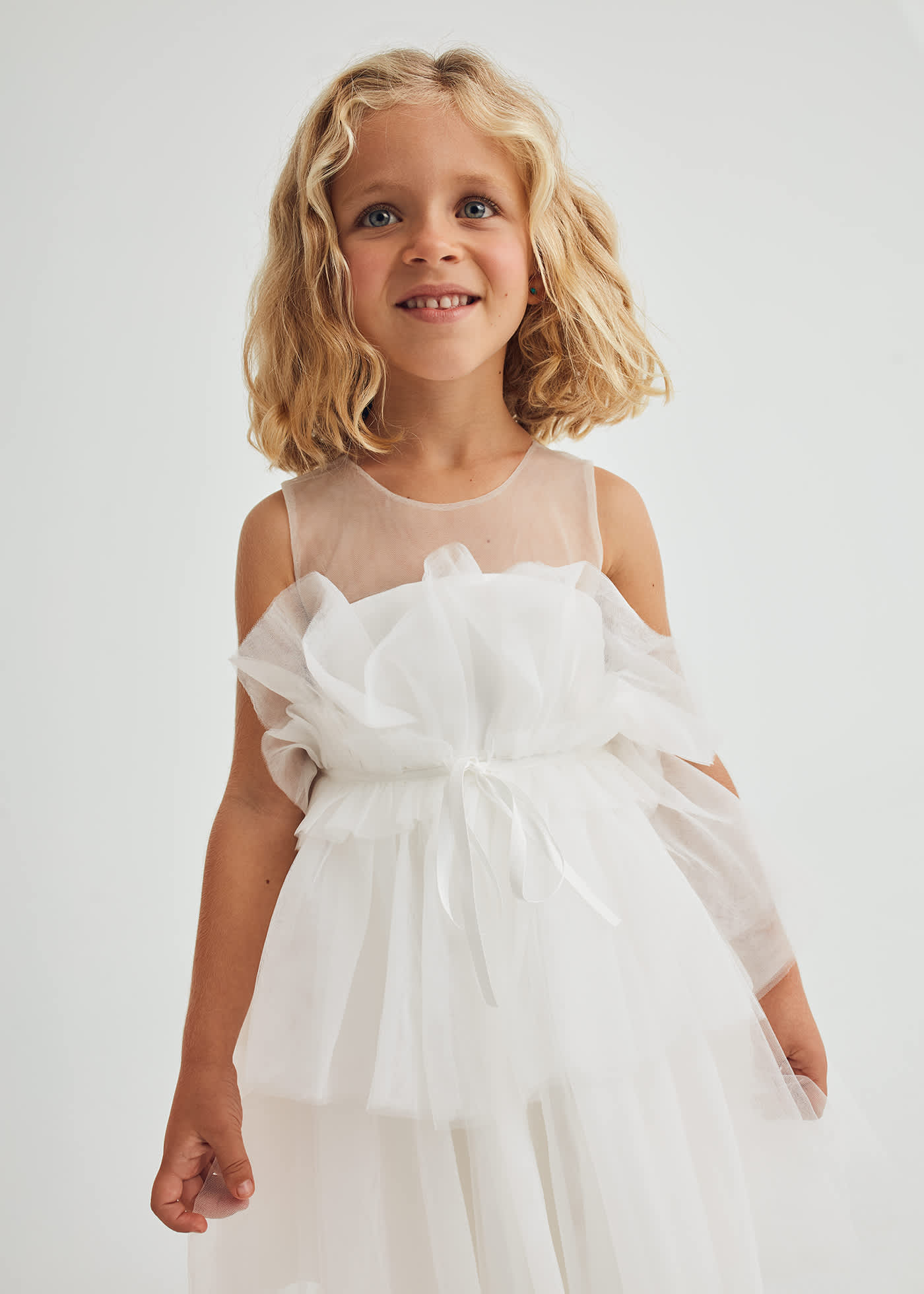 Girl layered tulle dress