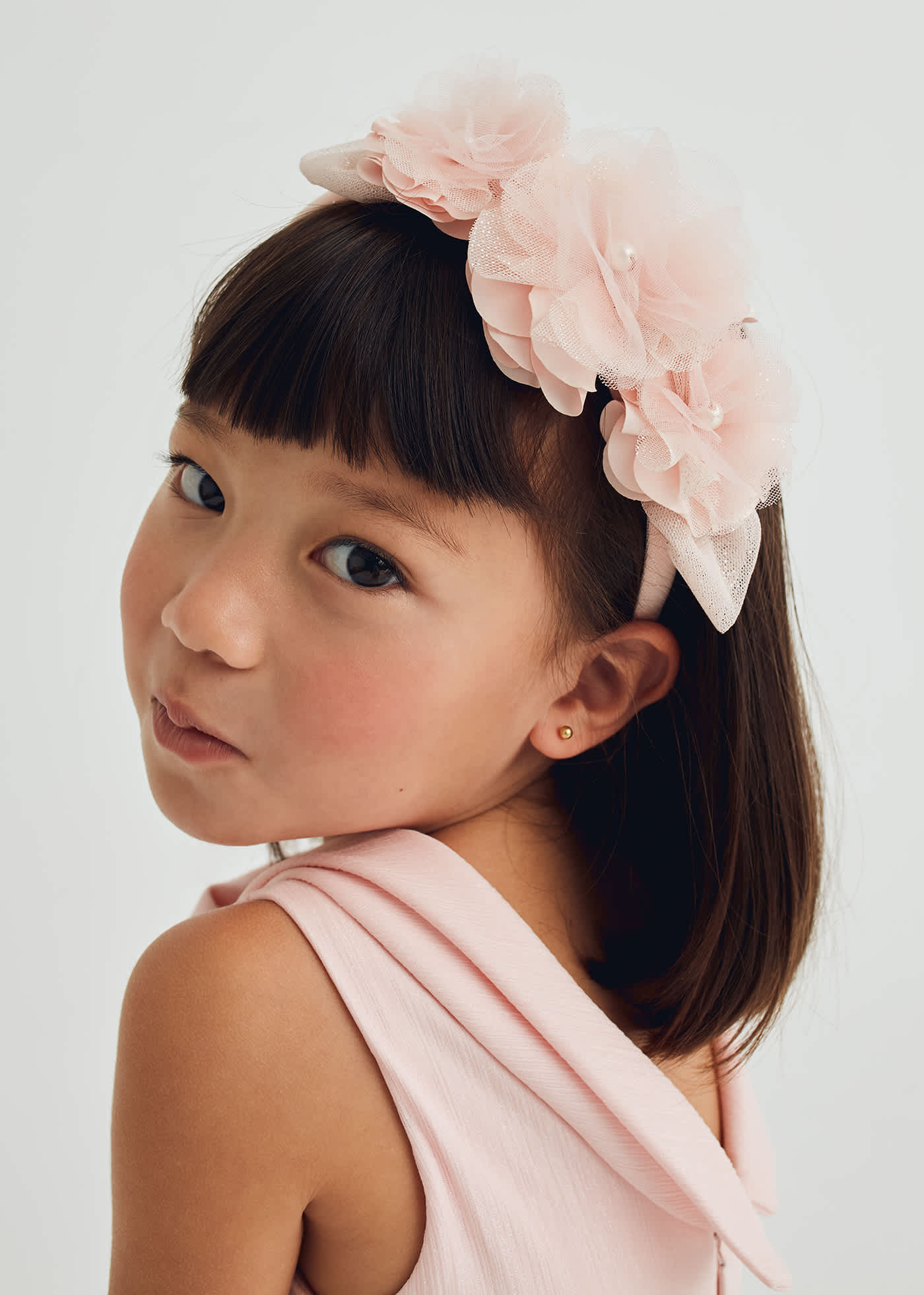 Cerchietto fiori combined bambina
