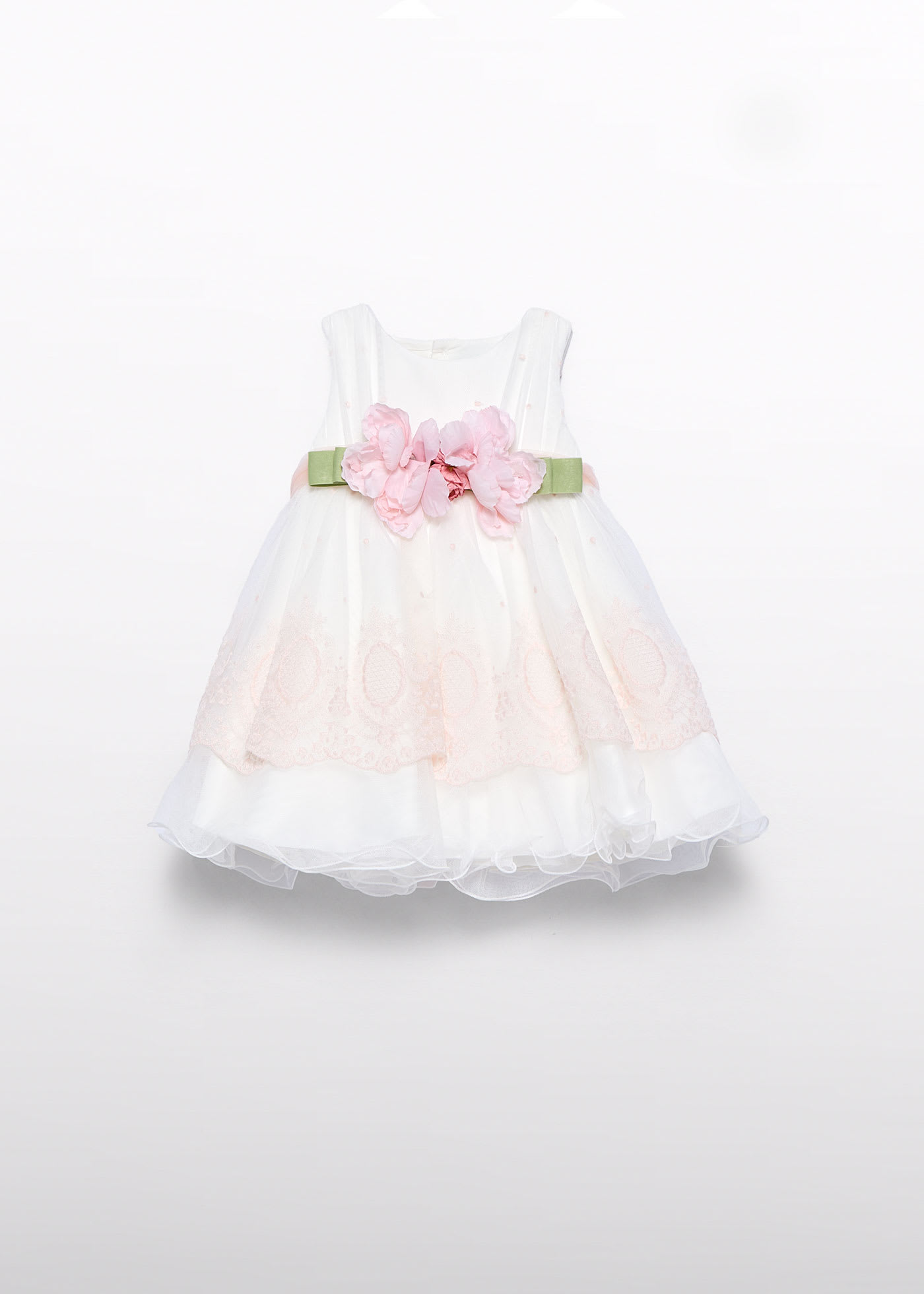 Vestido tule bordado bebé