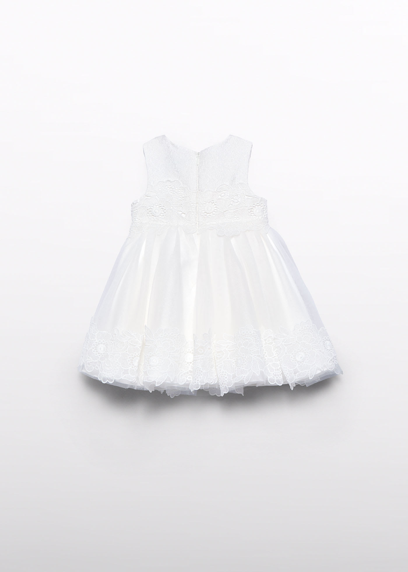 Abito tulle guipure neonata