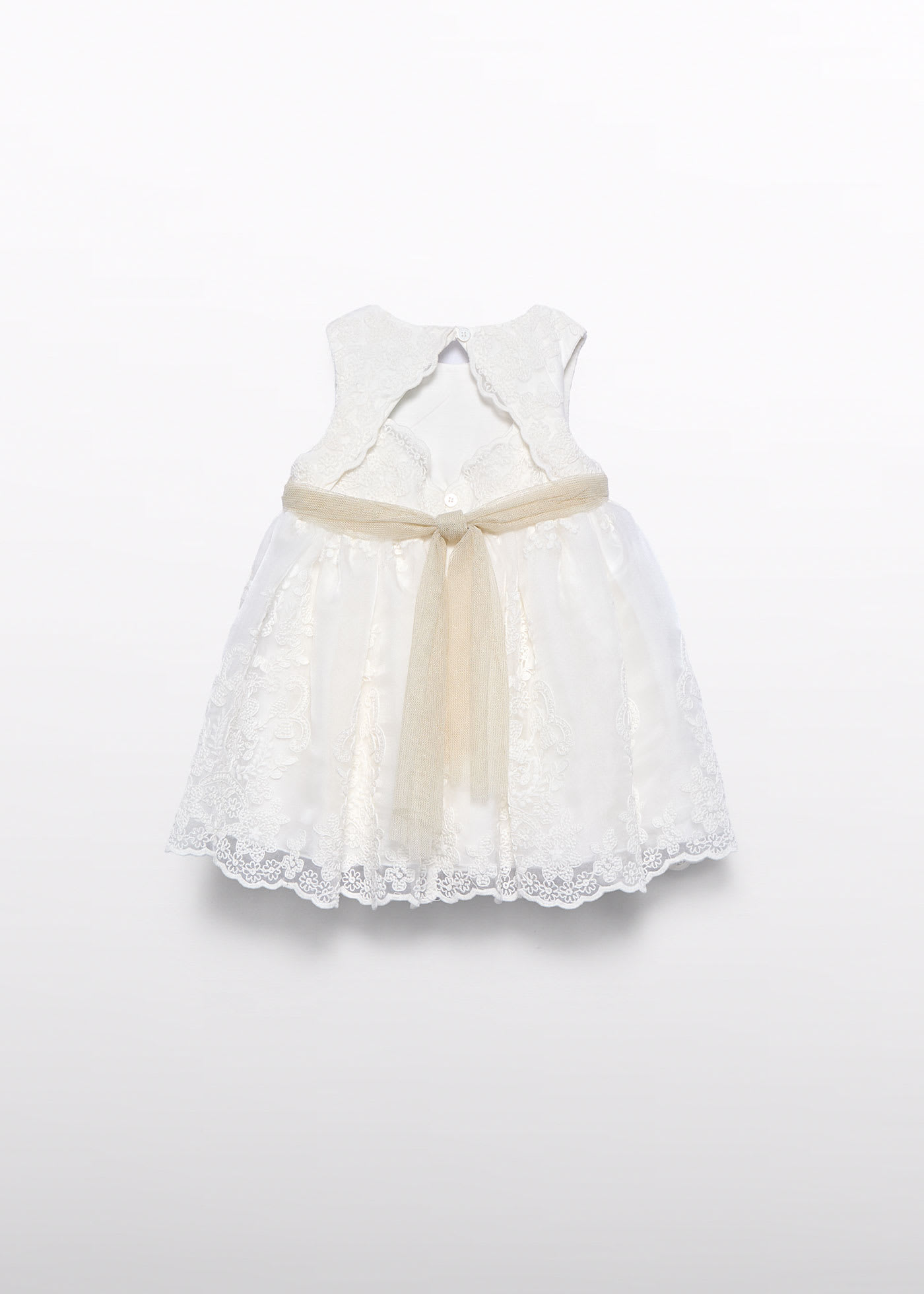 Abito organza ricamo neonata