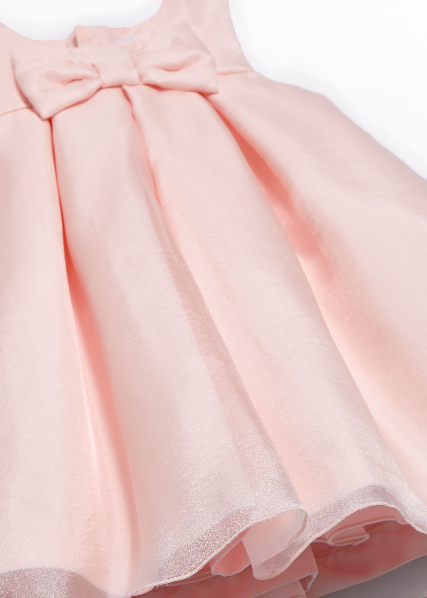 Baby organza dress with bow