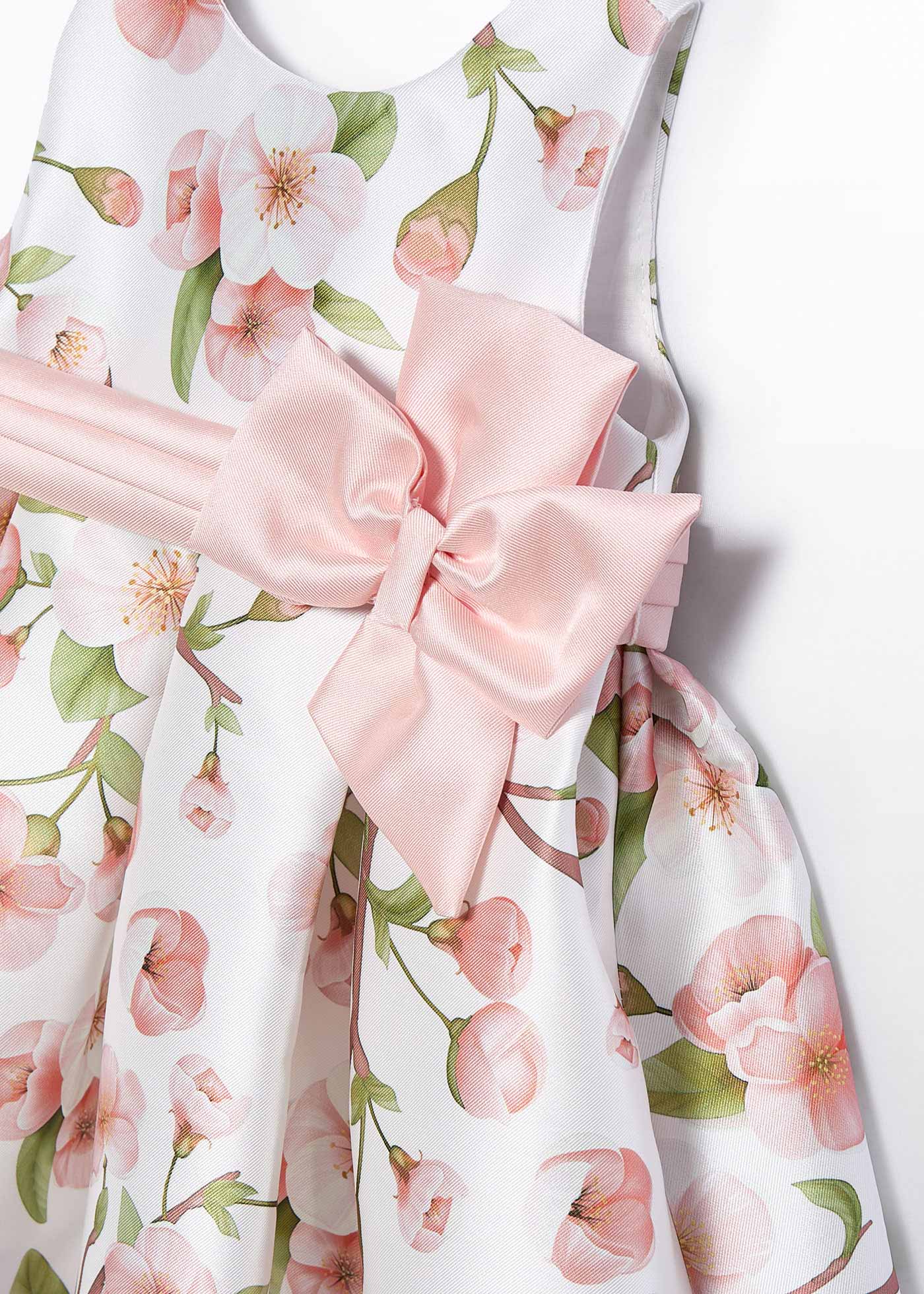 Baby floral mikado dress