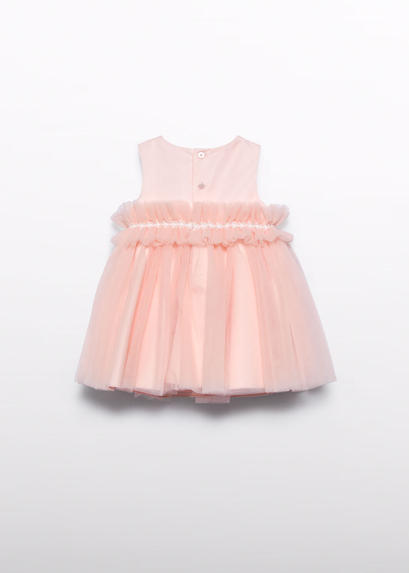 Abito tulle volant neonata
