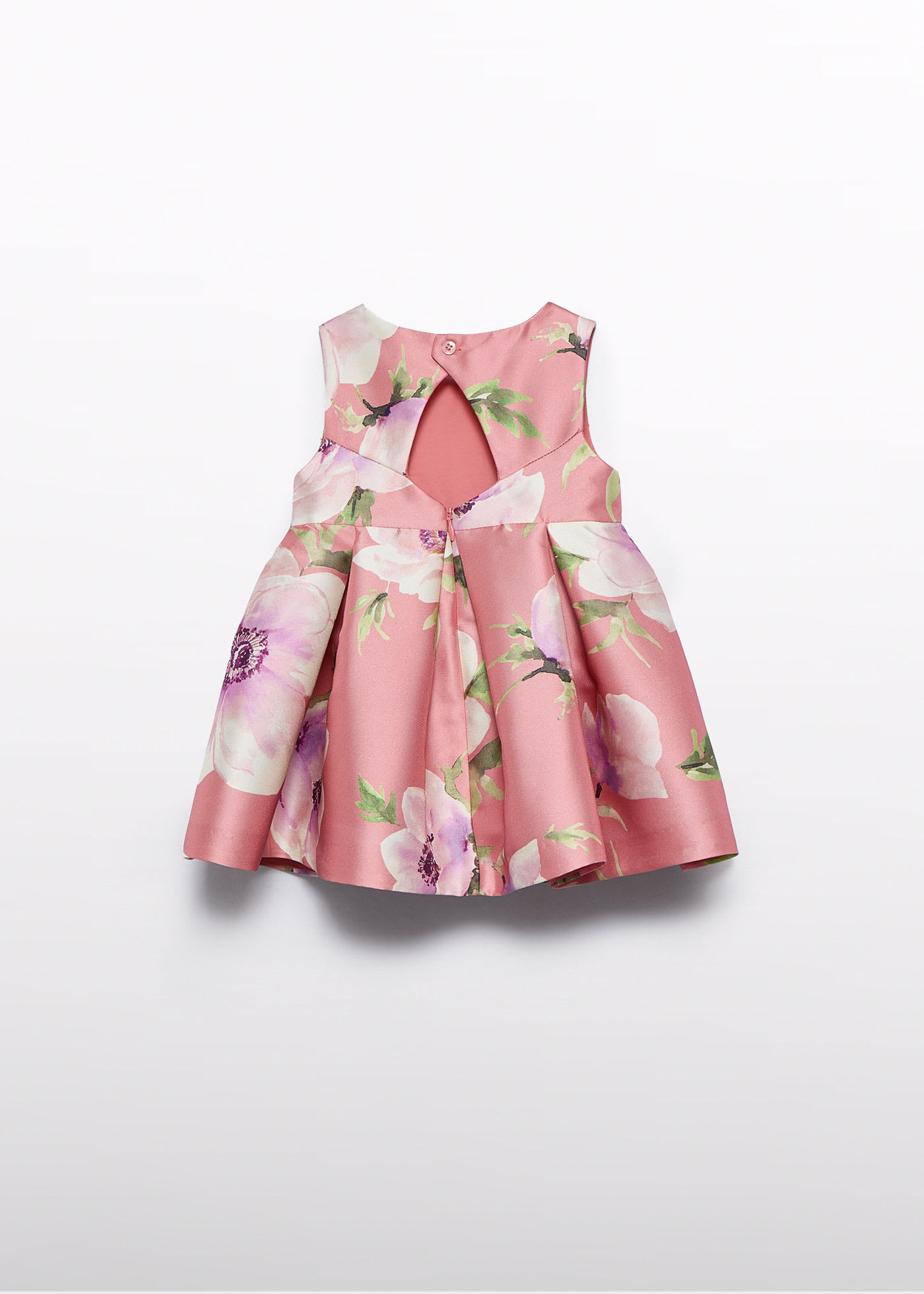 Robe mikado fleurie bébé