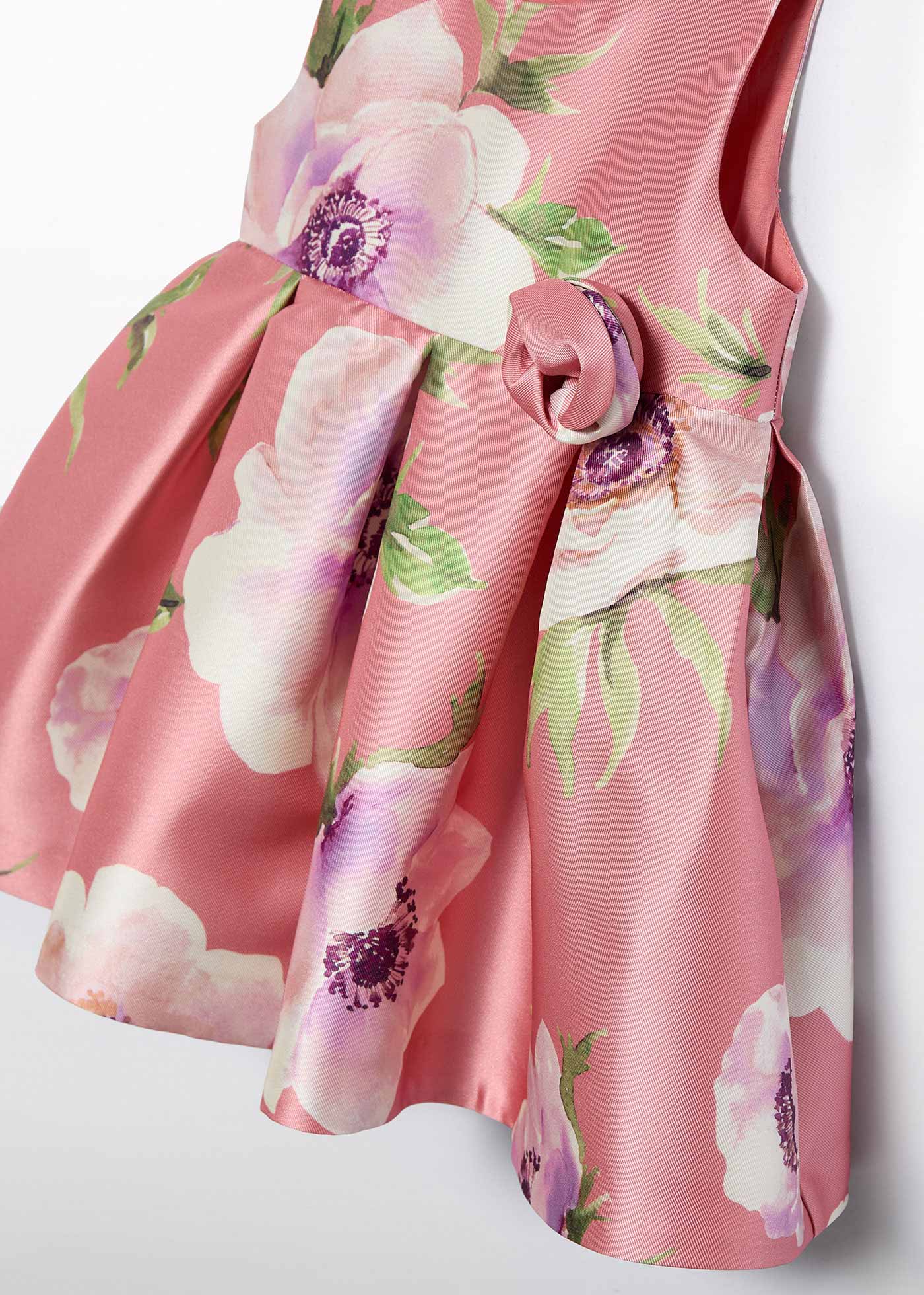 Robe mikado fleurie bébé