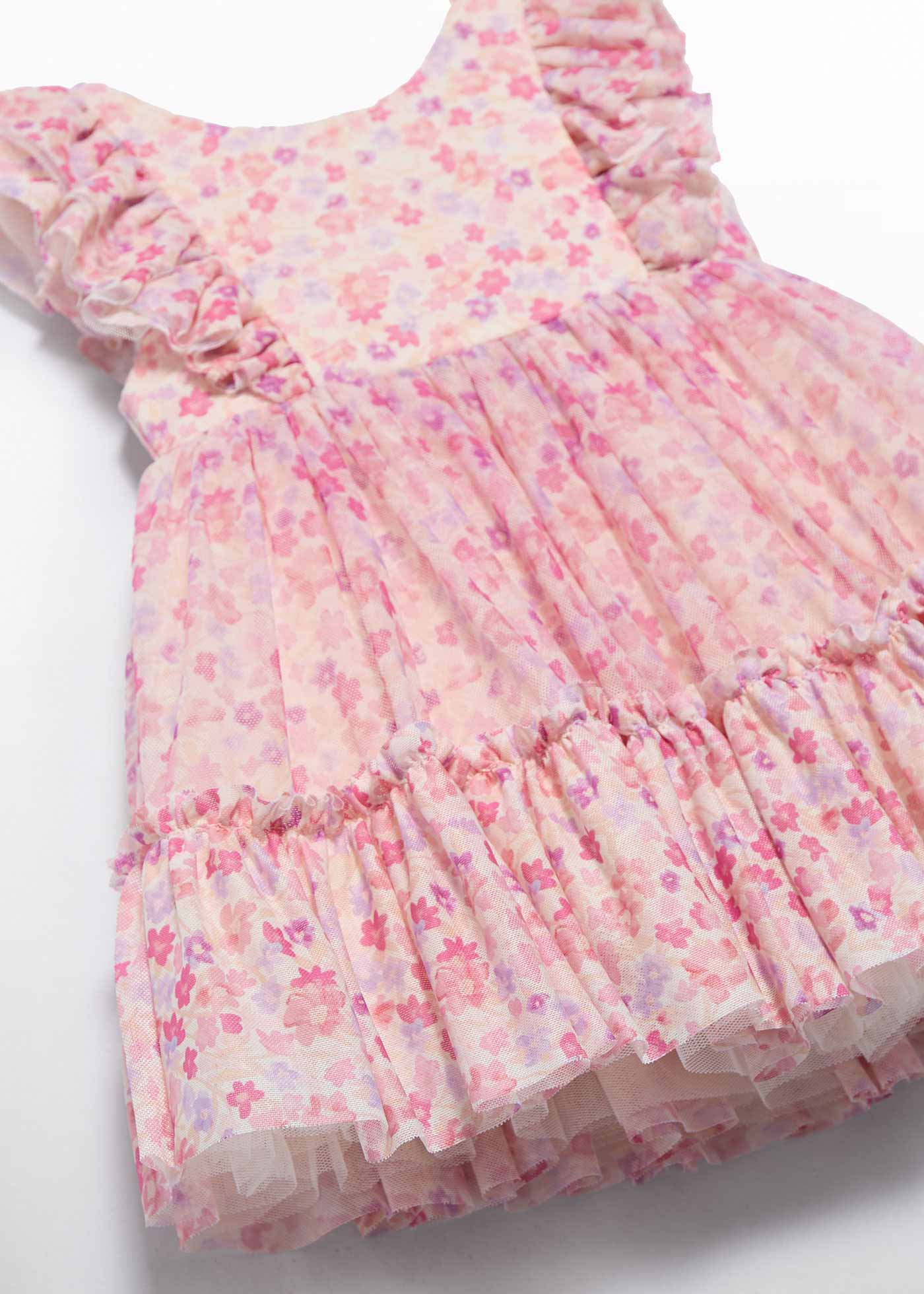 Abito tulle stampato neonata