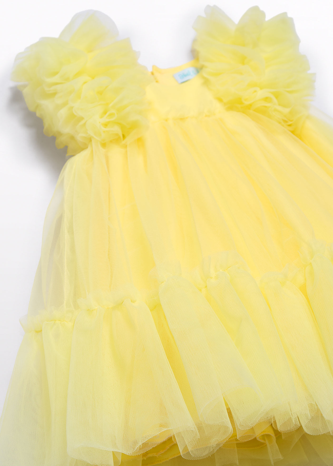 Baby tulle dress with volume