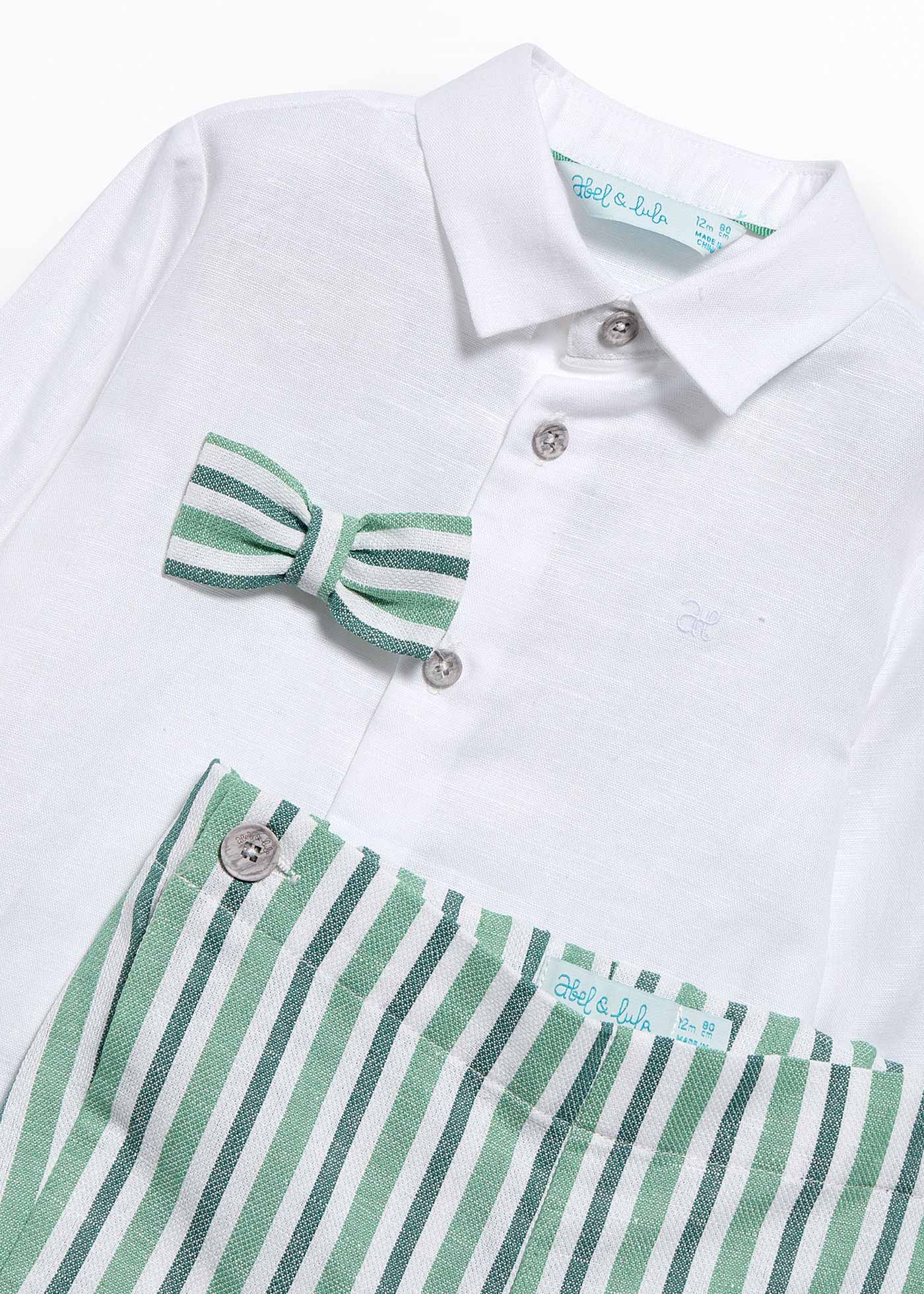Conjunto bermuda com laço bebé