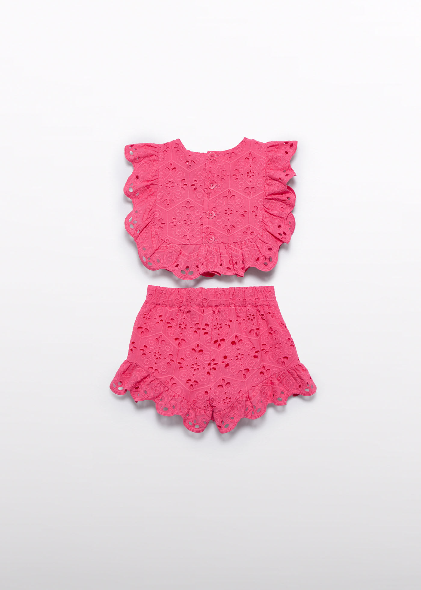 Baby embroidered shorts set