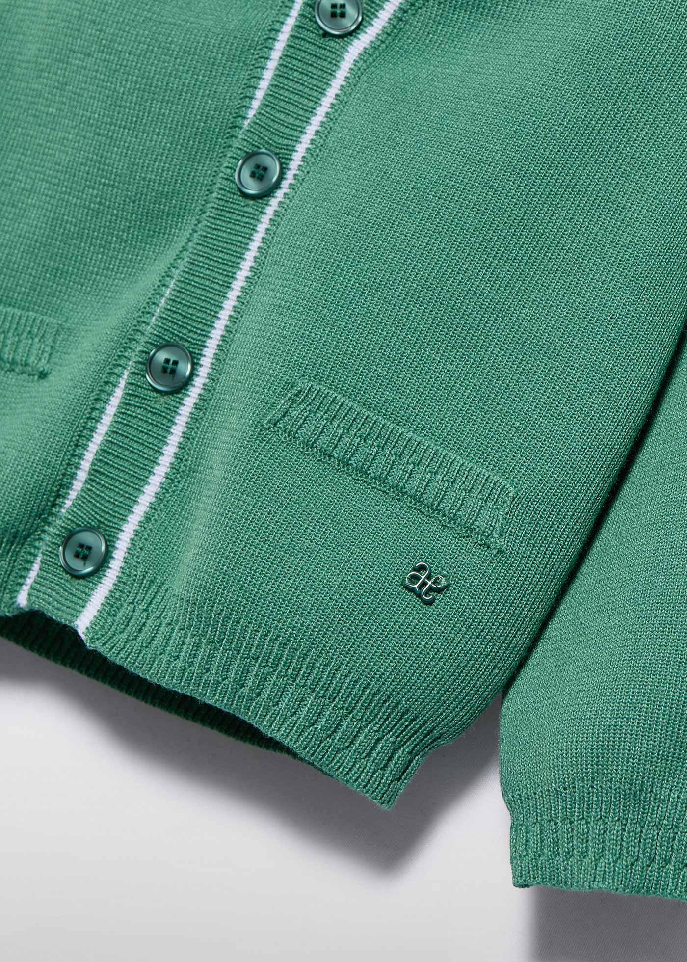 Cardigan tricot scollo a V neonato