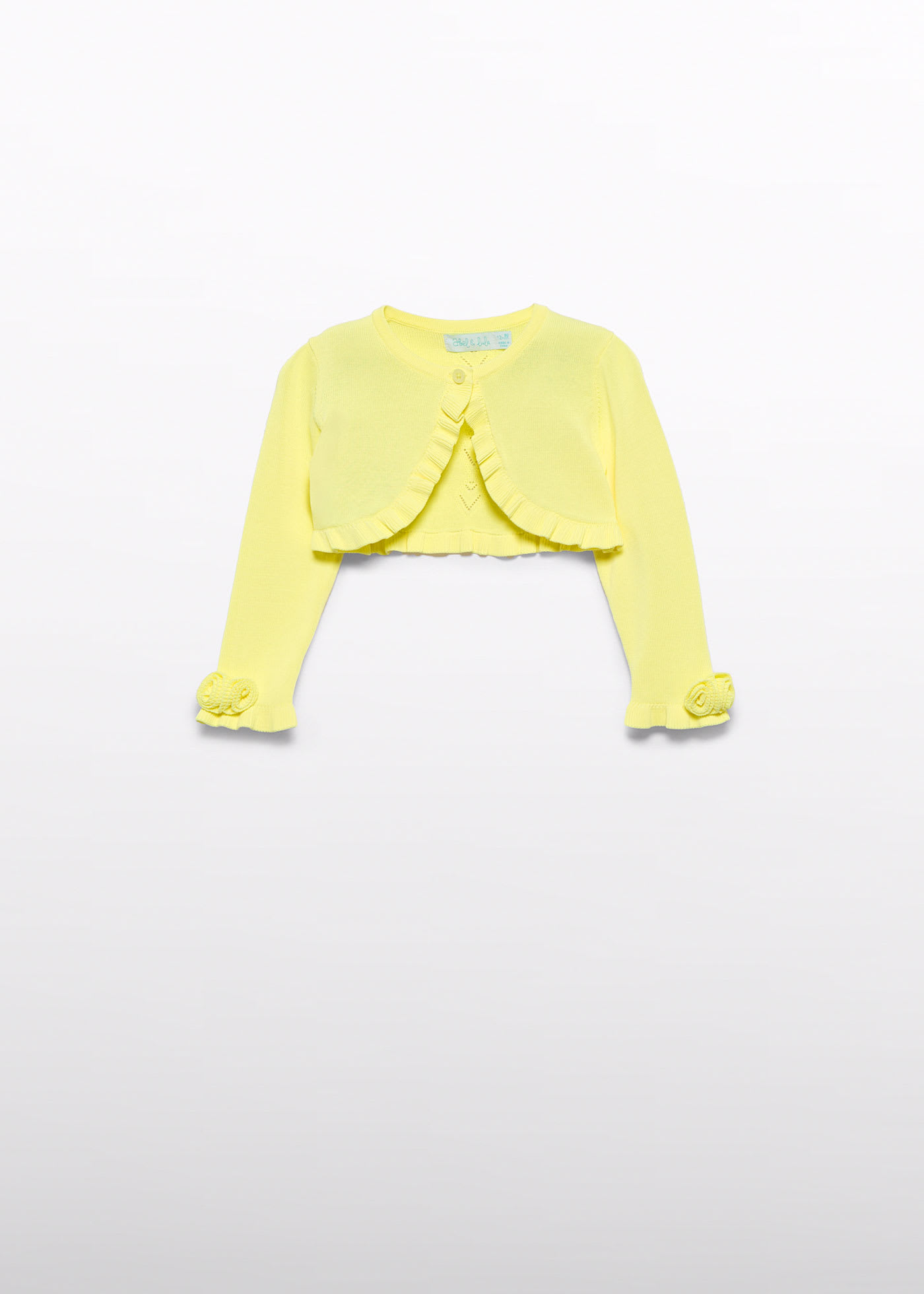 Cardigan tricot traforato neonata