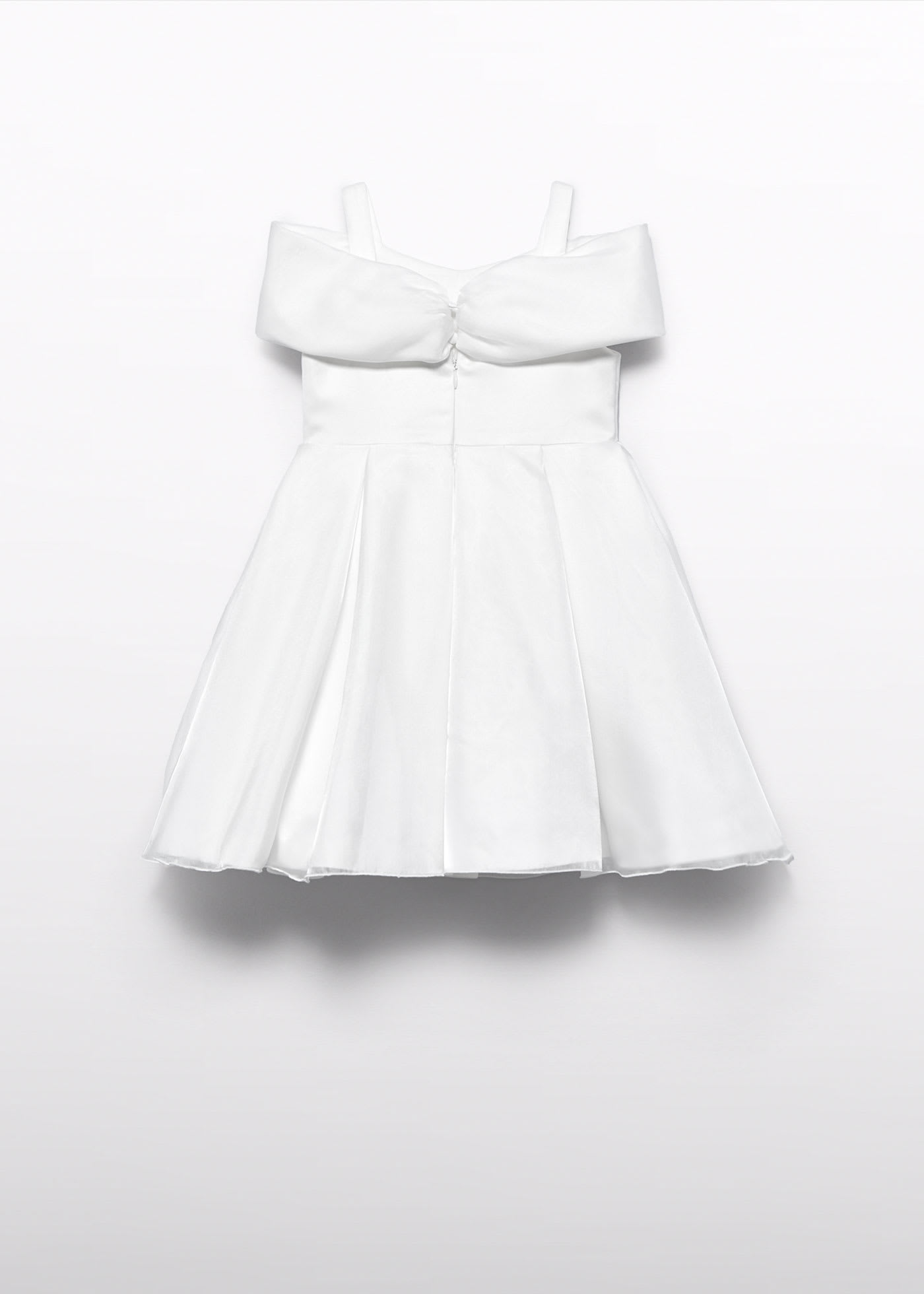 Abito fiocco organza bambina