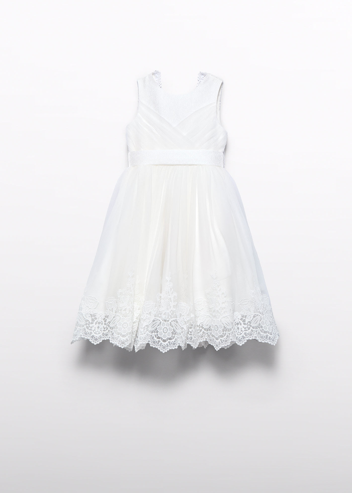 Girl embroidered tulle dress