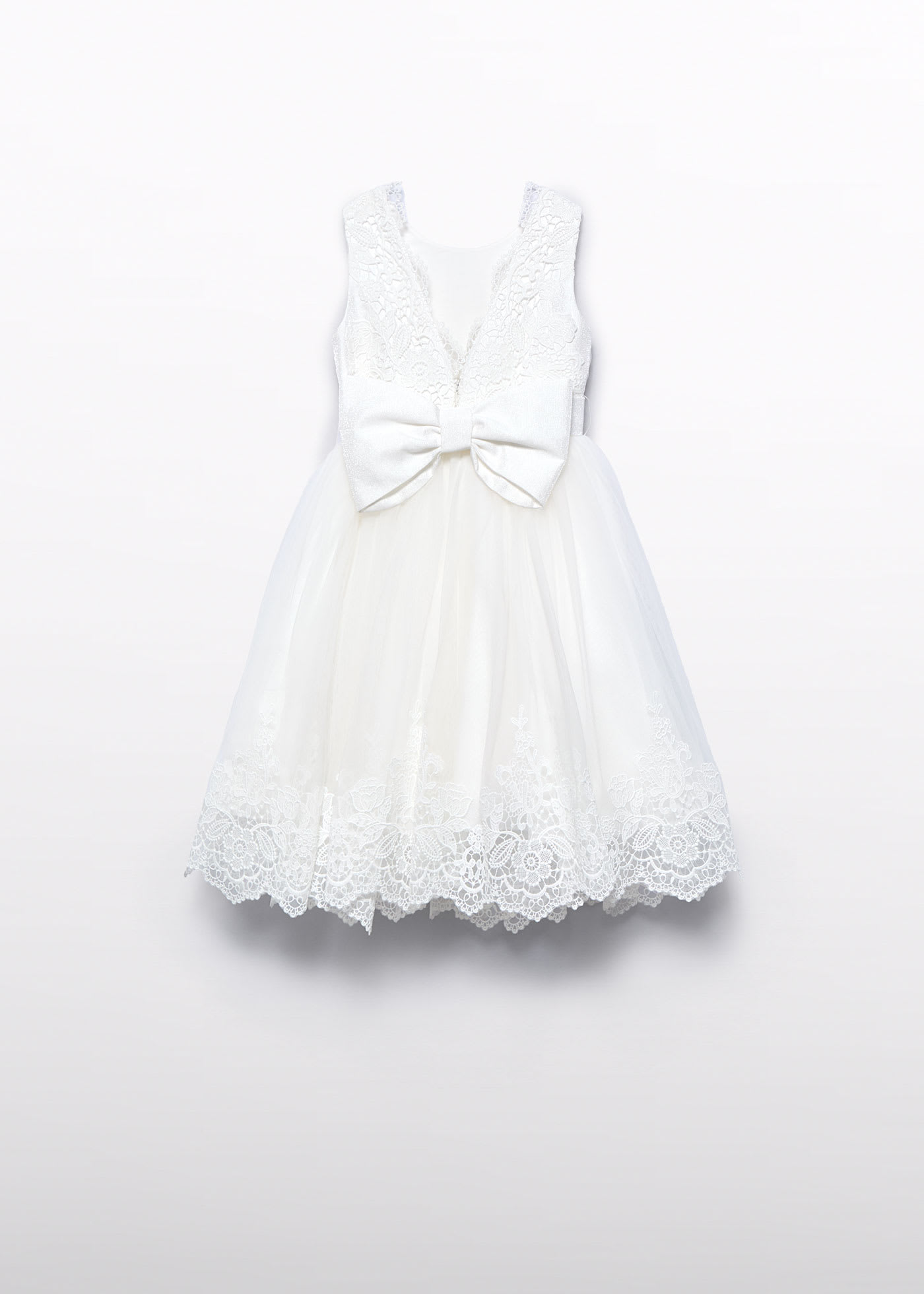 Girl embroidered tulle dress