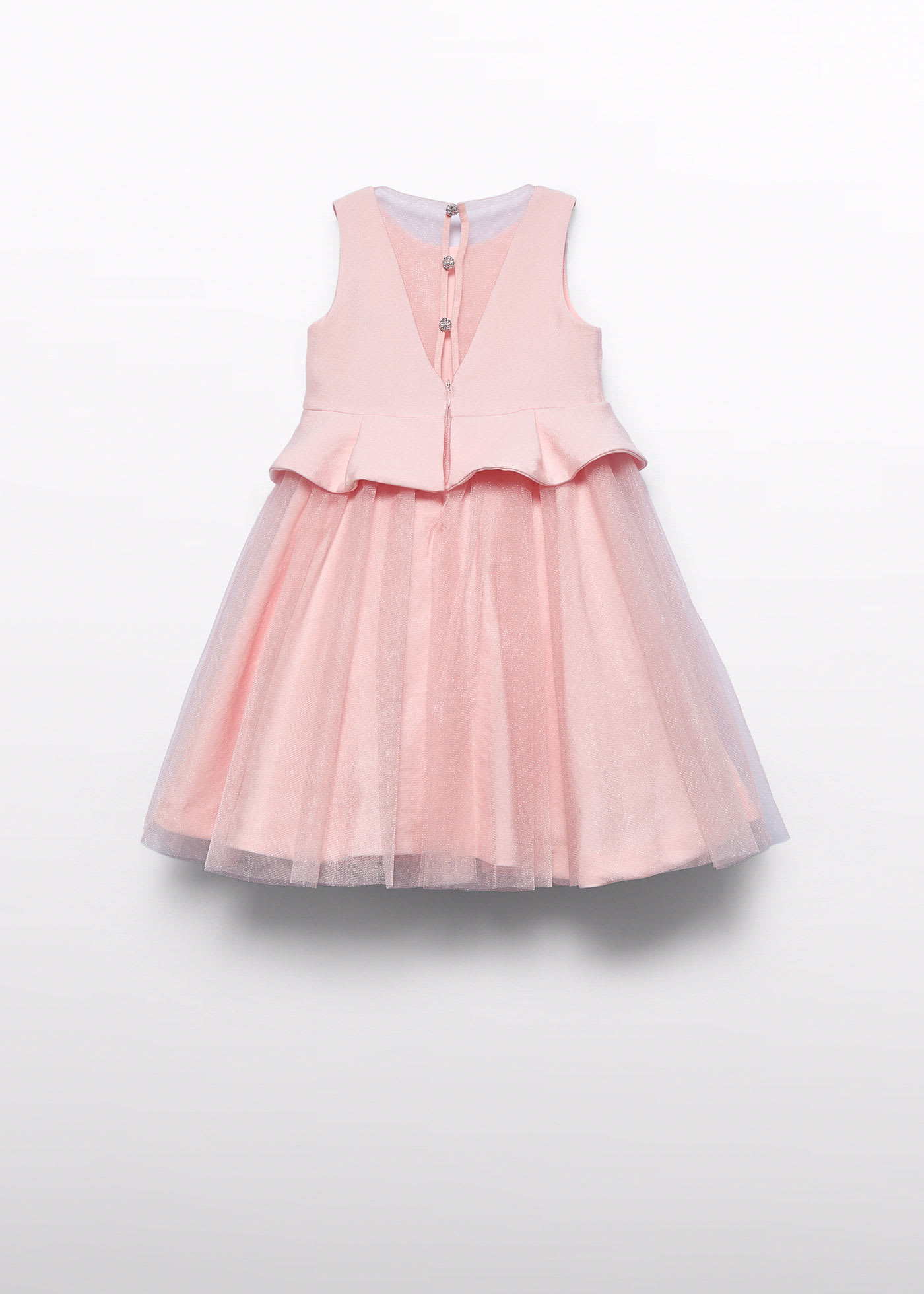 Robe combinée à nœud fille