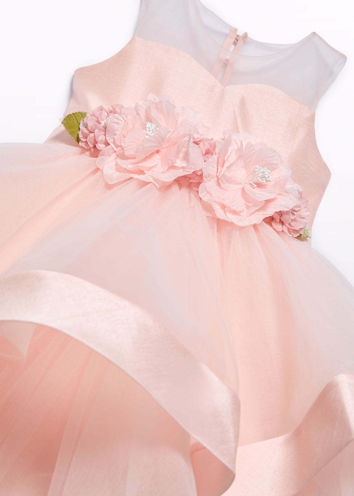 Girl tulle combined dress