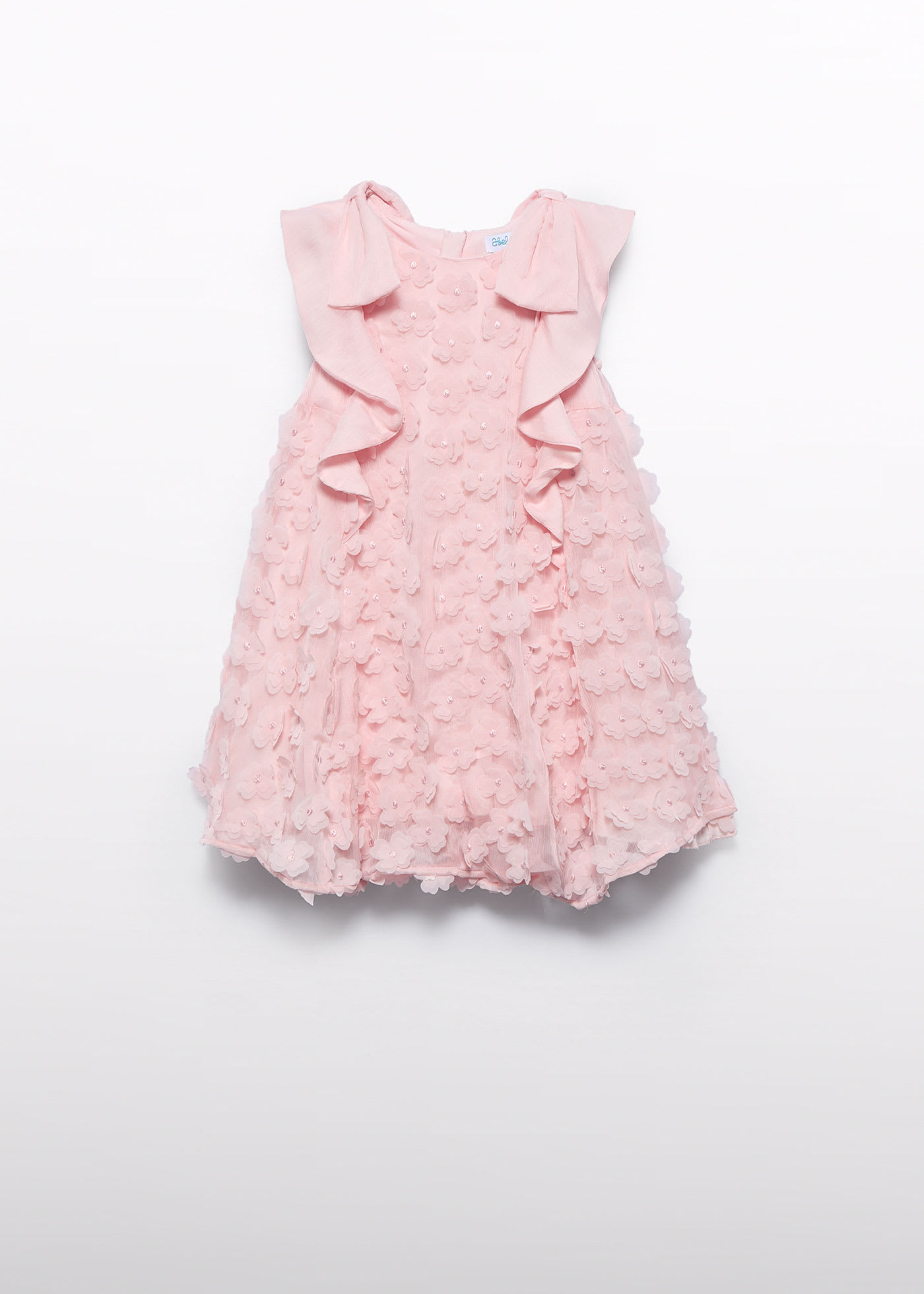Rochie bambula flori 3d fetita