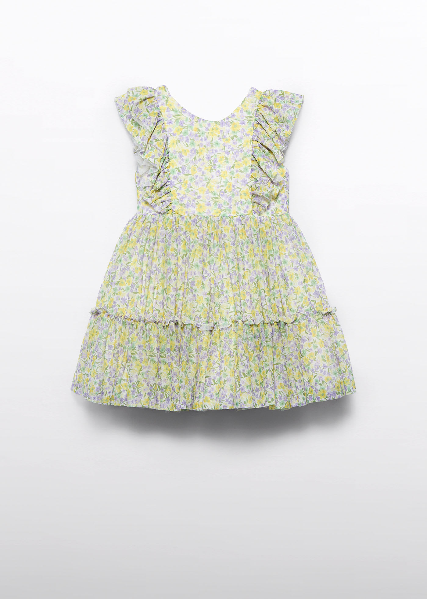 Abito tulle stampato bambina