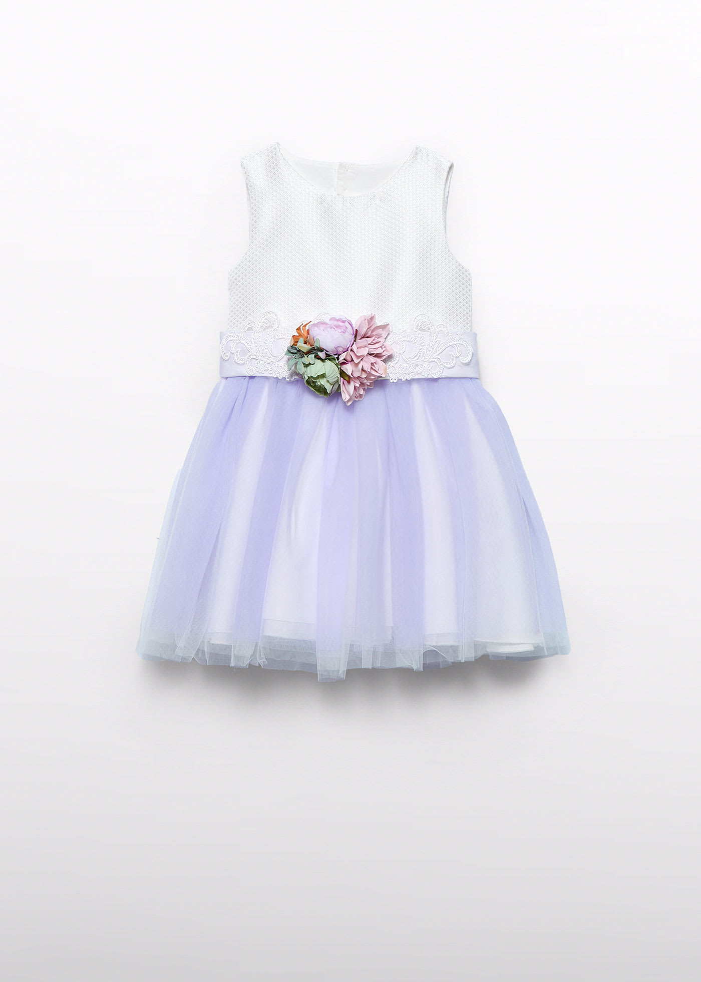 Girl dress with combined structure