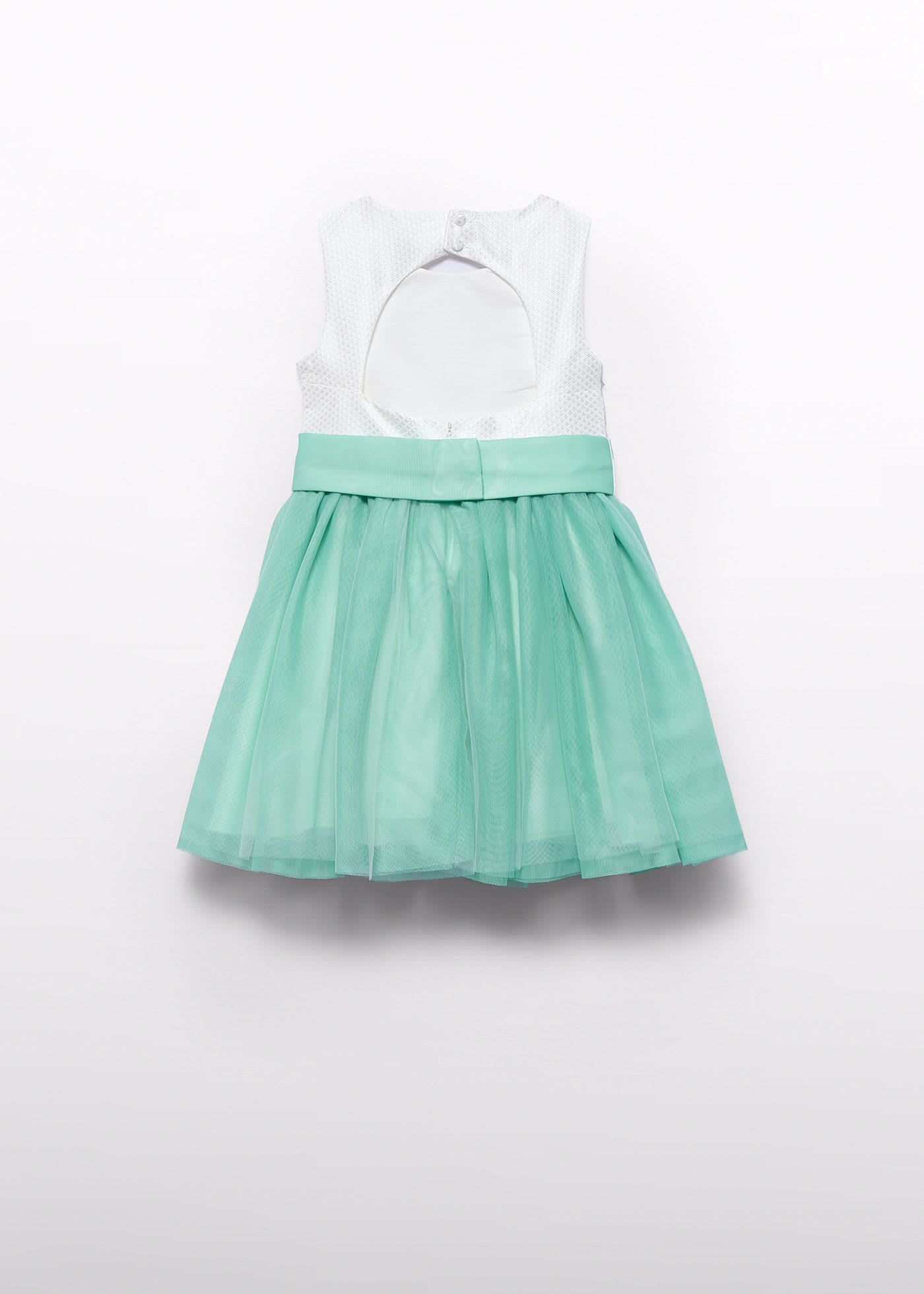 Girl dress with combined structure