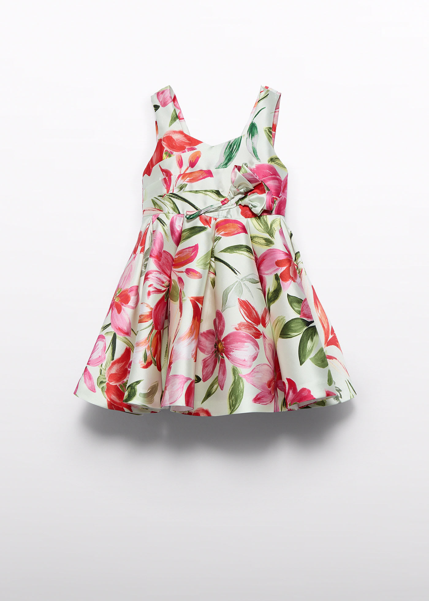 Girl printed mikado dress