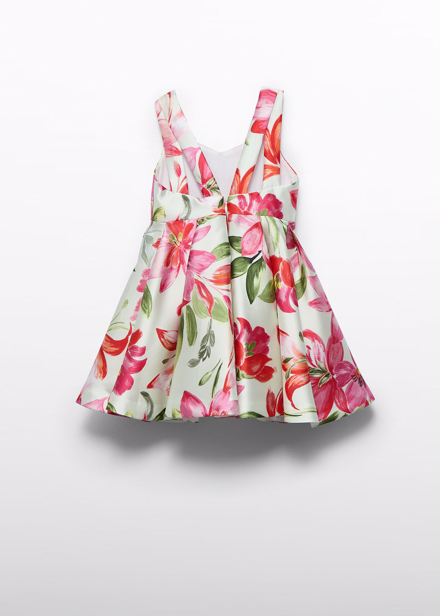 Girl printed mikado dress