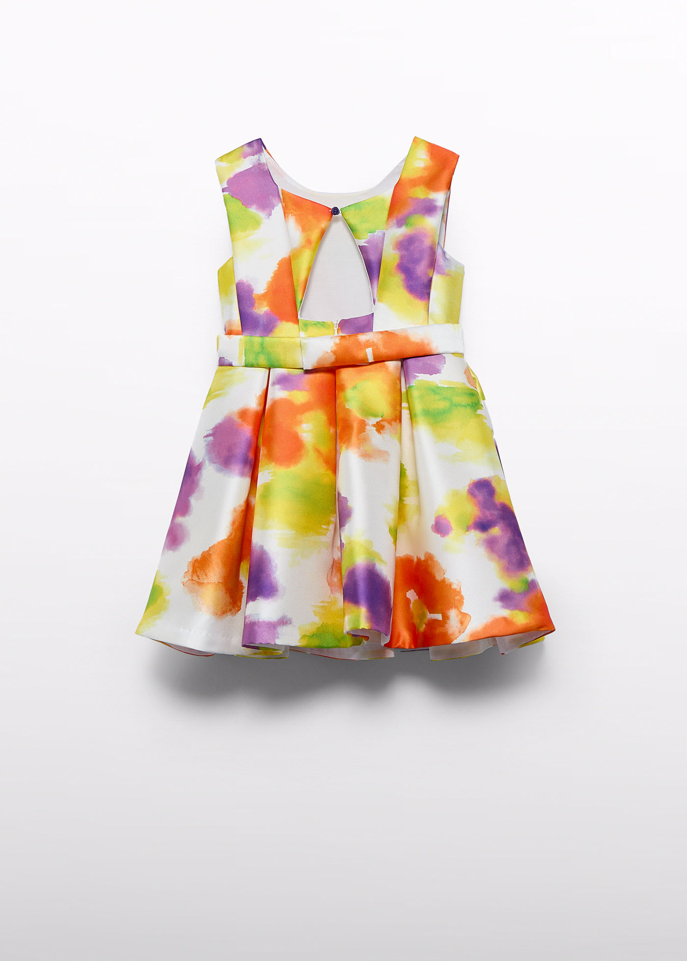 Girl printed mikado dress