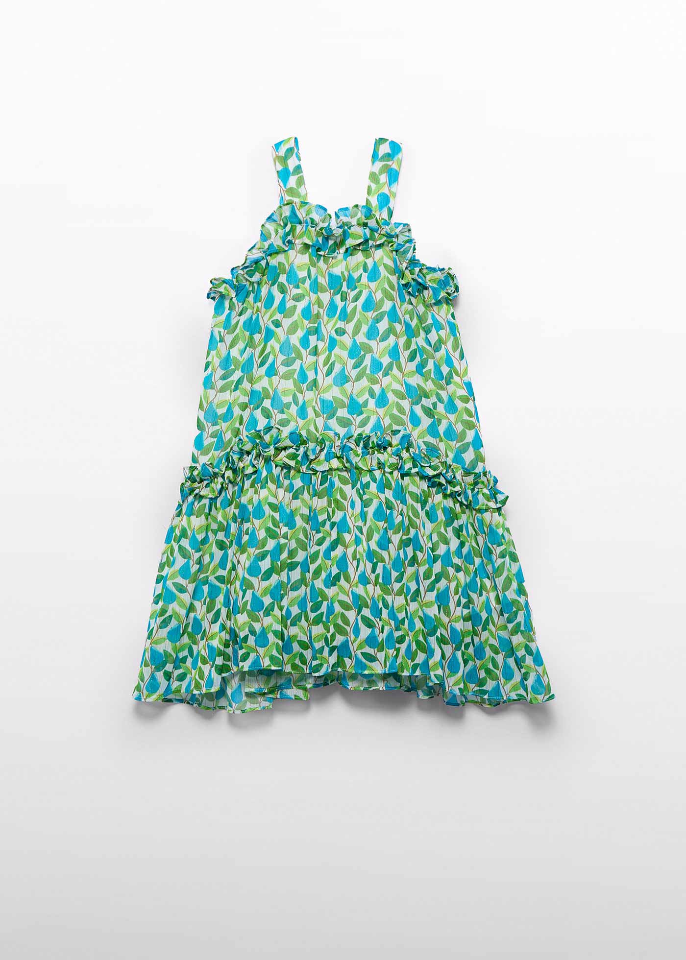 Vestido estampado fio brilho menina