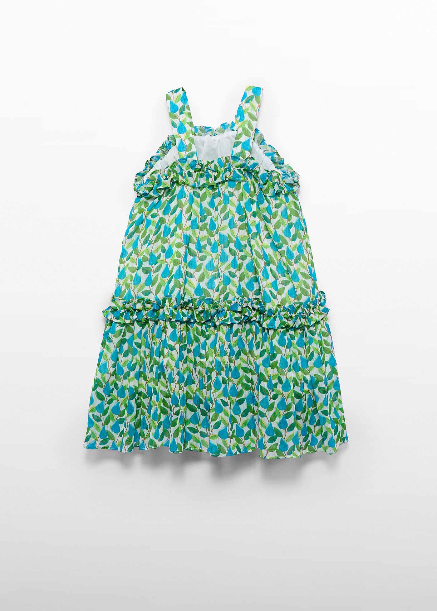 Vestido estampado fio brilho menina