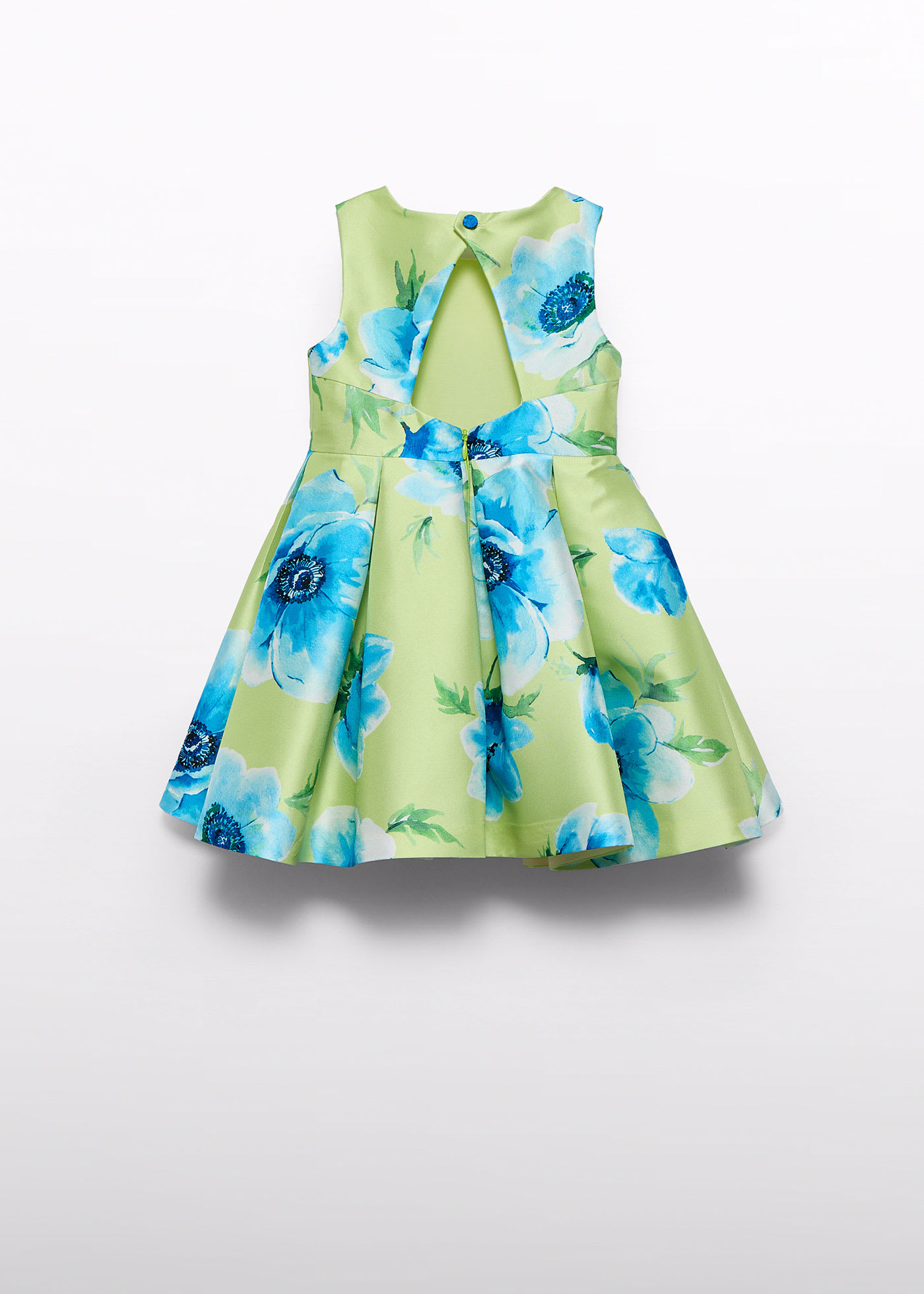 Abito mikado fiori bambina