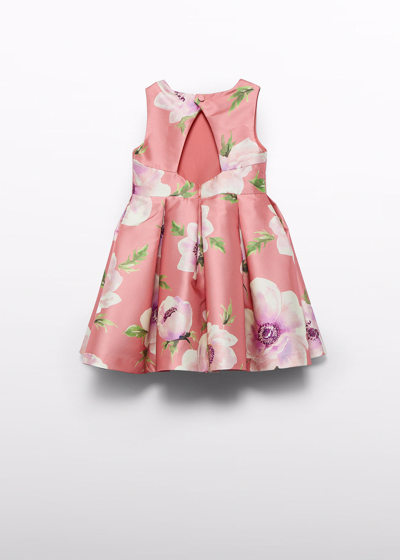 Robe mikado à fleurs fille