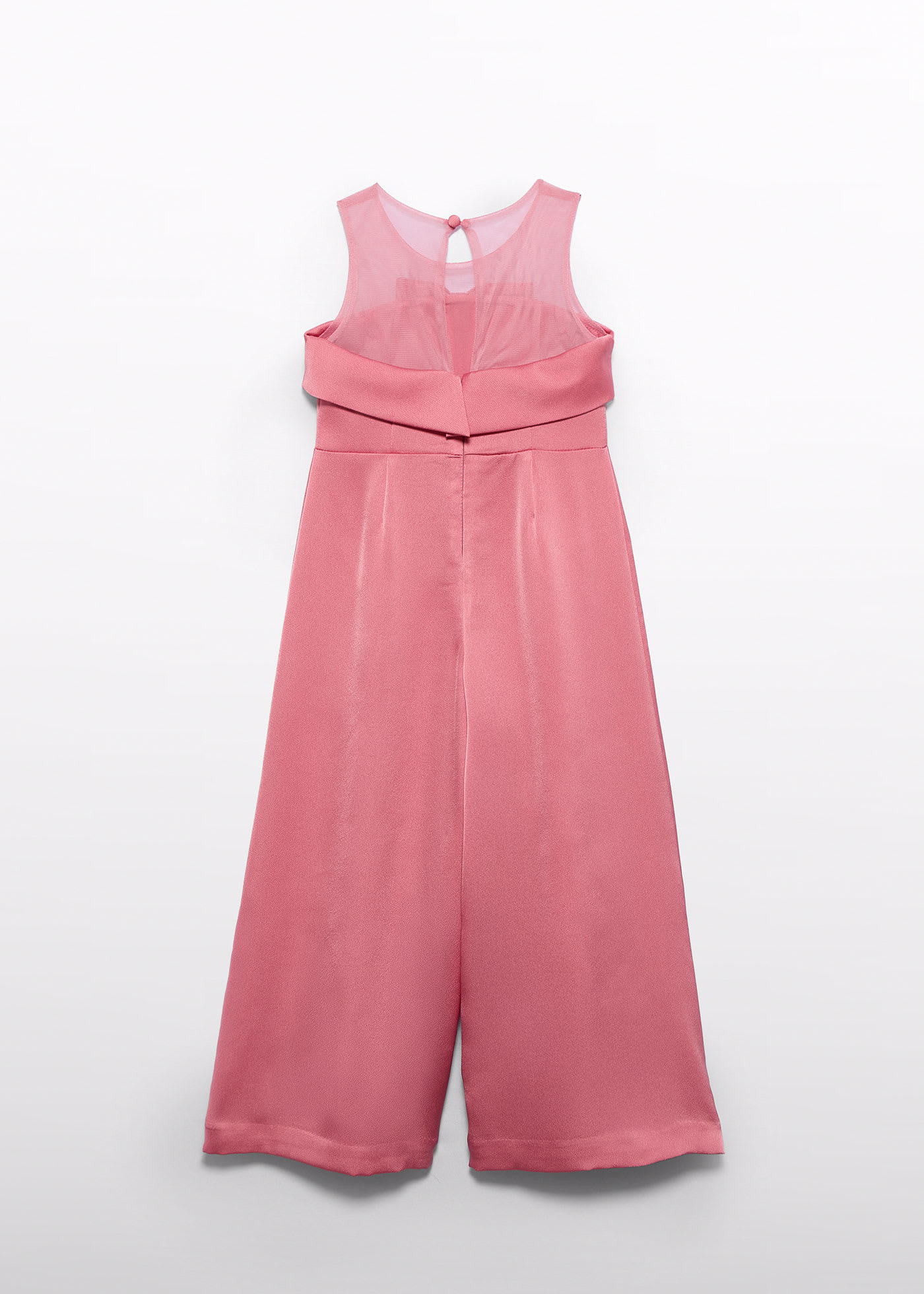 Girl crepe flowy jumpsuit