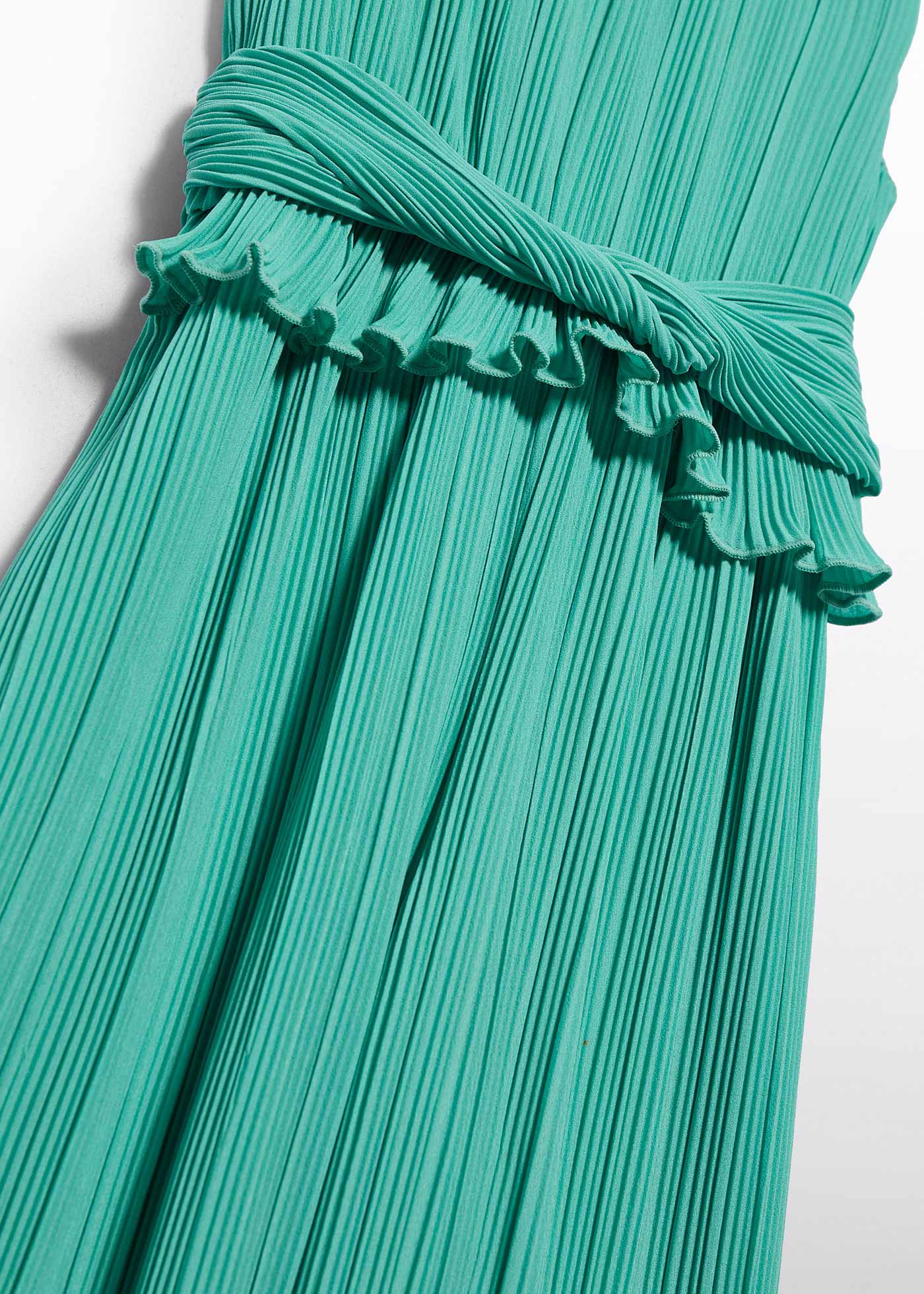 Girl pleated chiffon jumpsuit