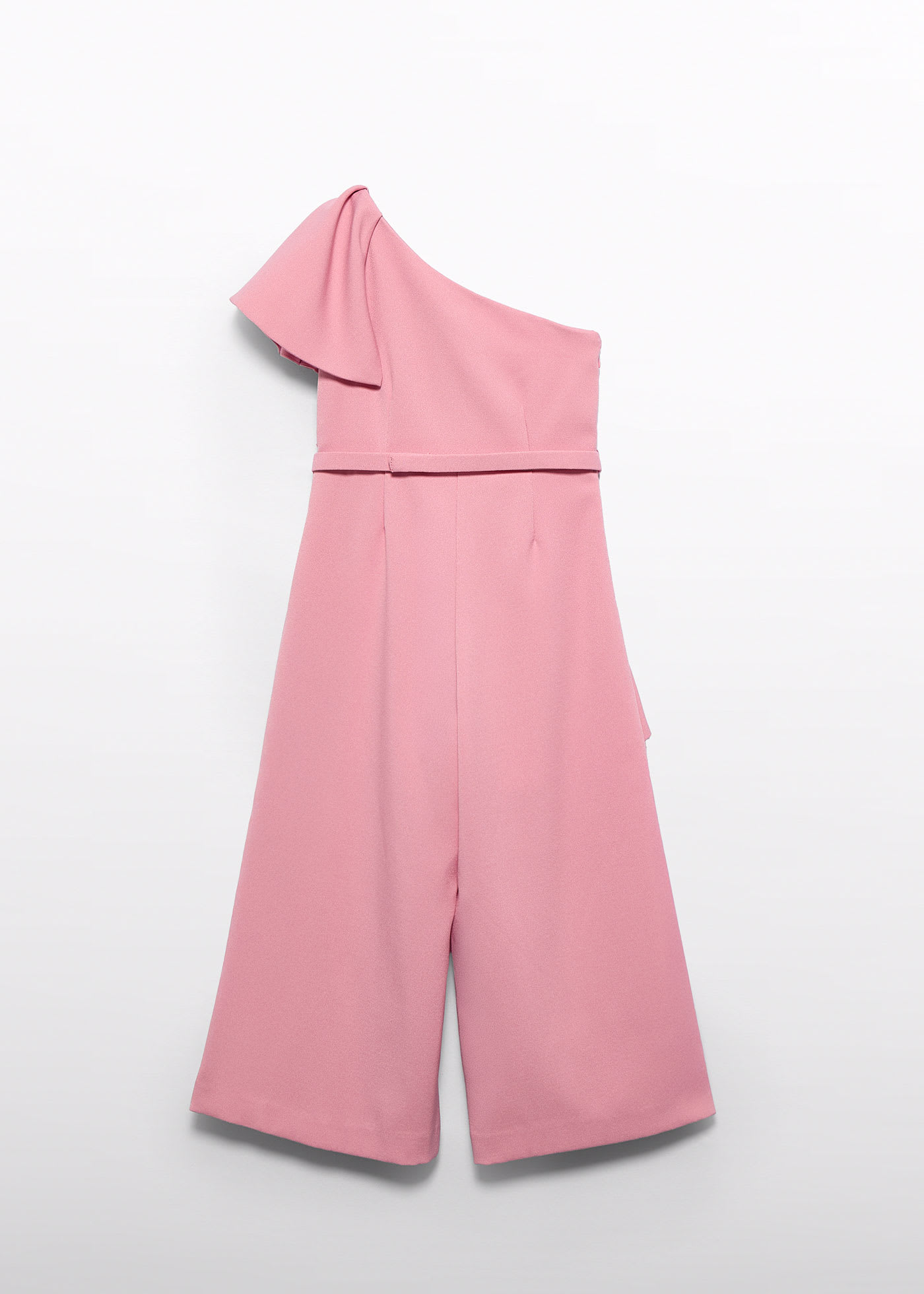 Girl crepe ruffle jumpsuit