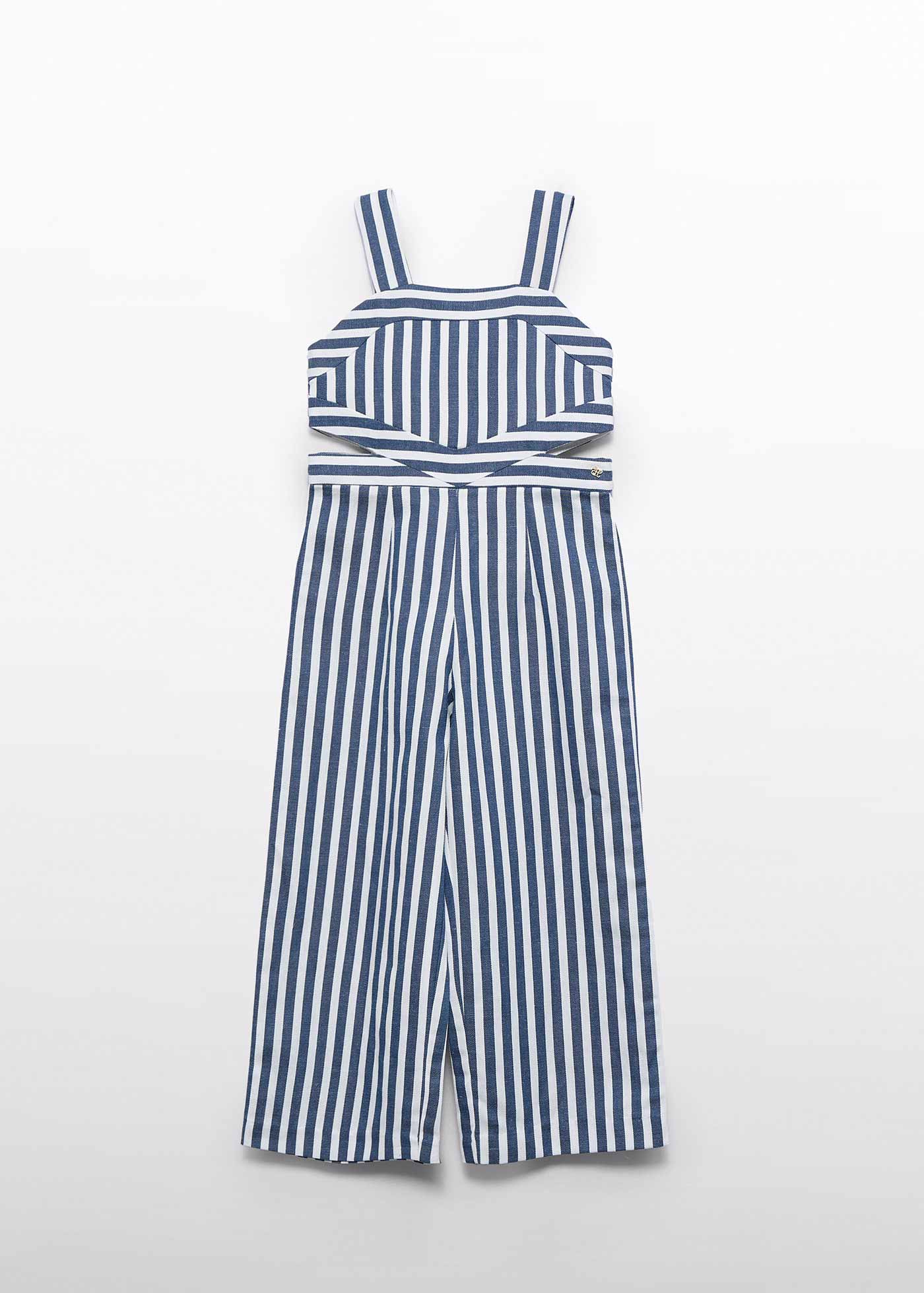 Girl stripped jumpsuit