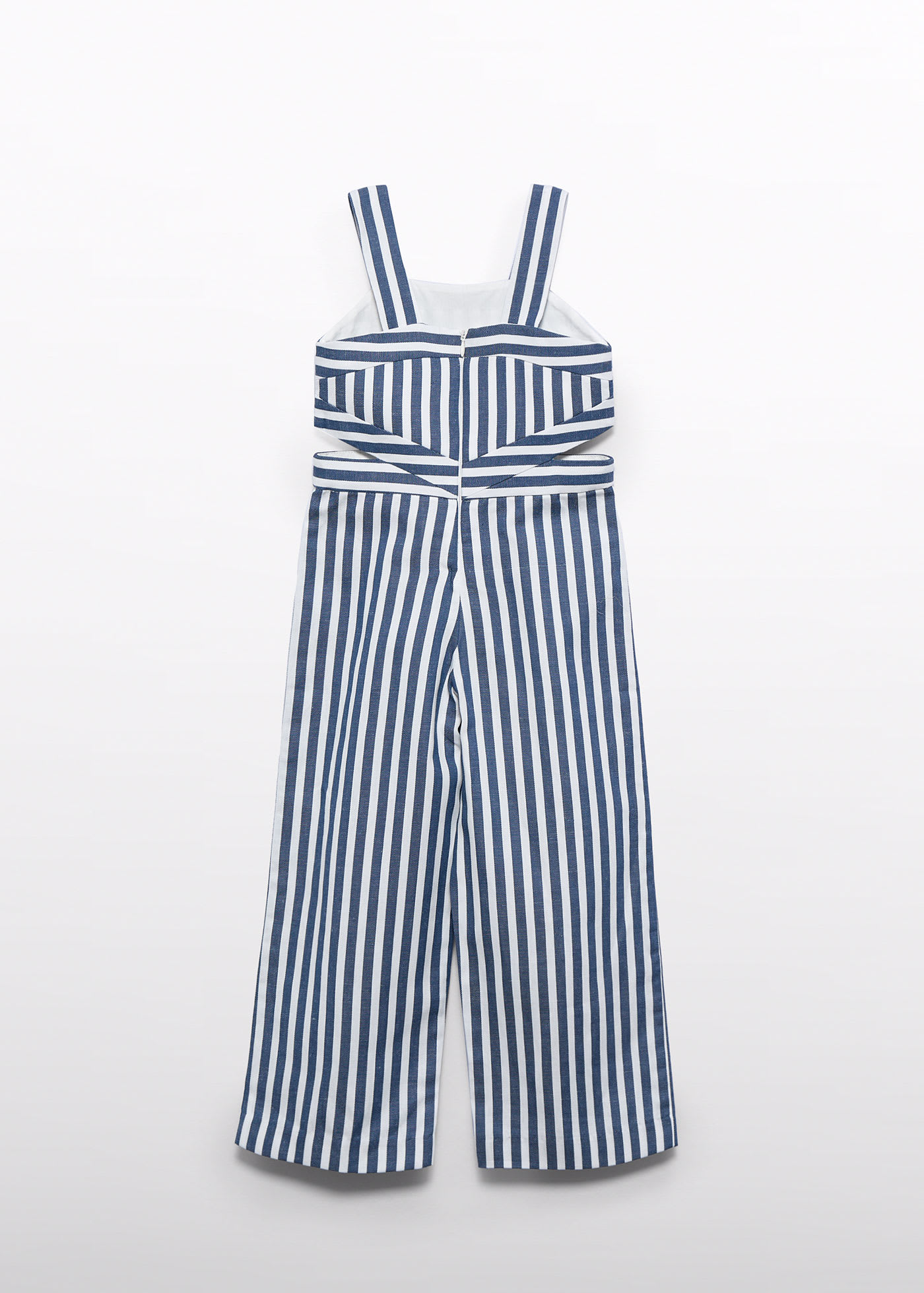 Girl bicolor striped jumpsuit