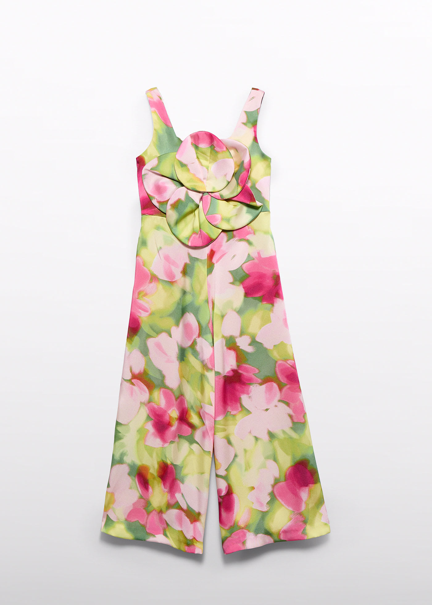 Girl watercolour print jumpsuit