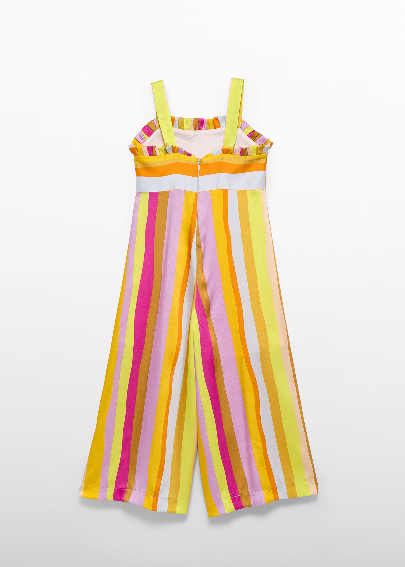 Tuta righe multicolor bambina