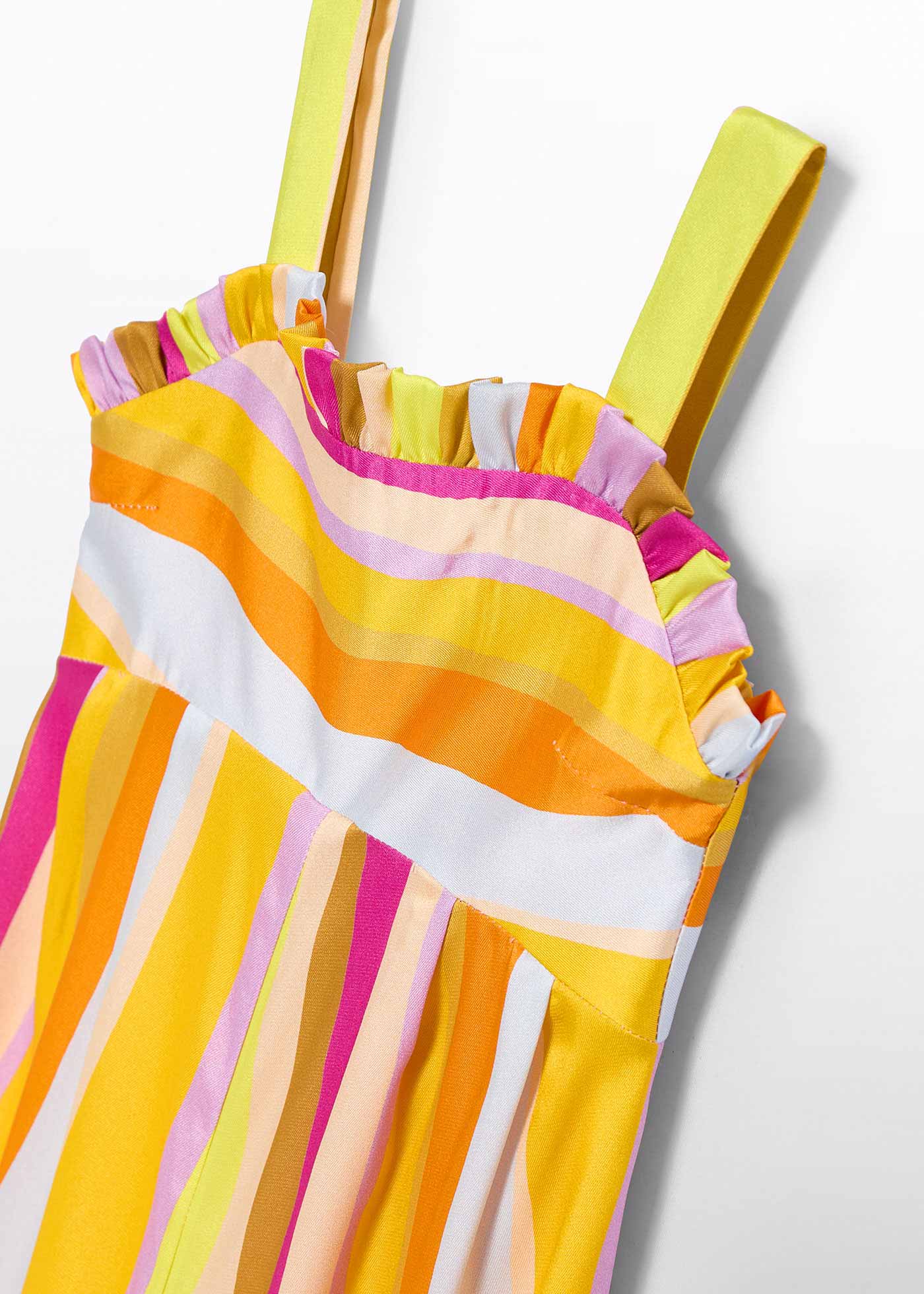 Tuta righe multicolor bambina