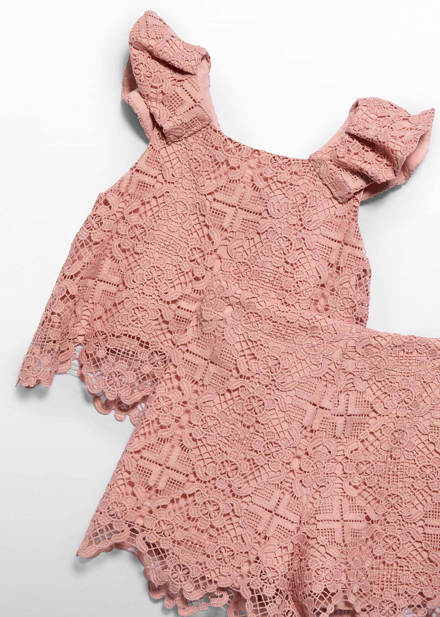 Completo bermuda pizzo bambina