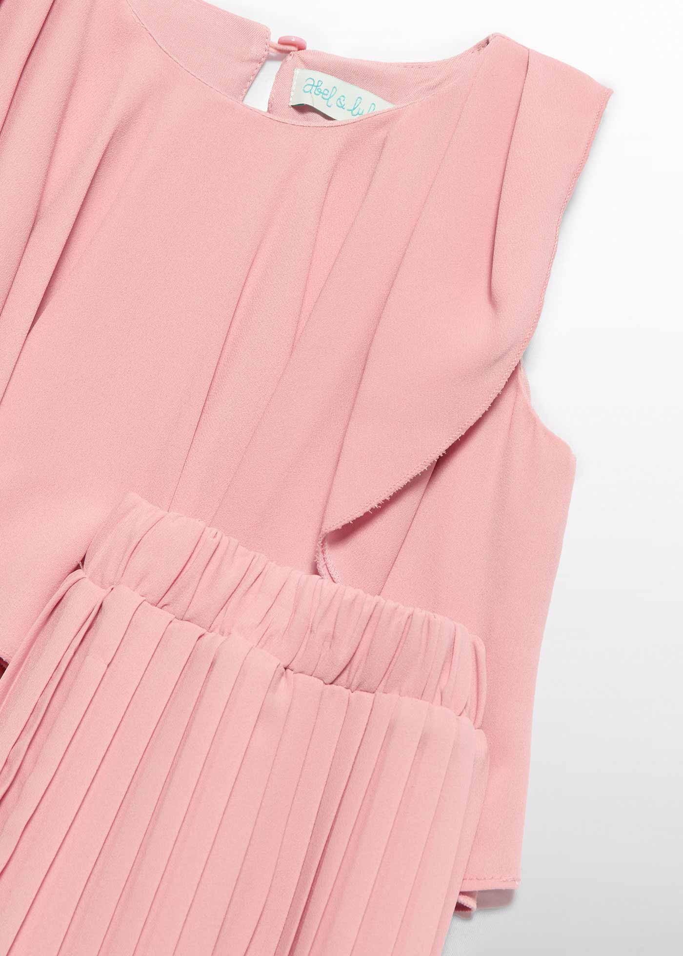 Girl pleated trousers and top set