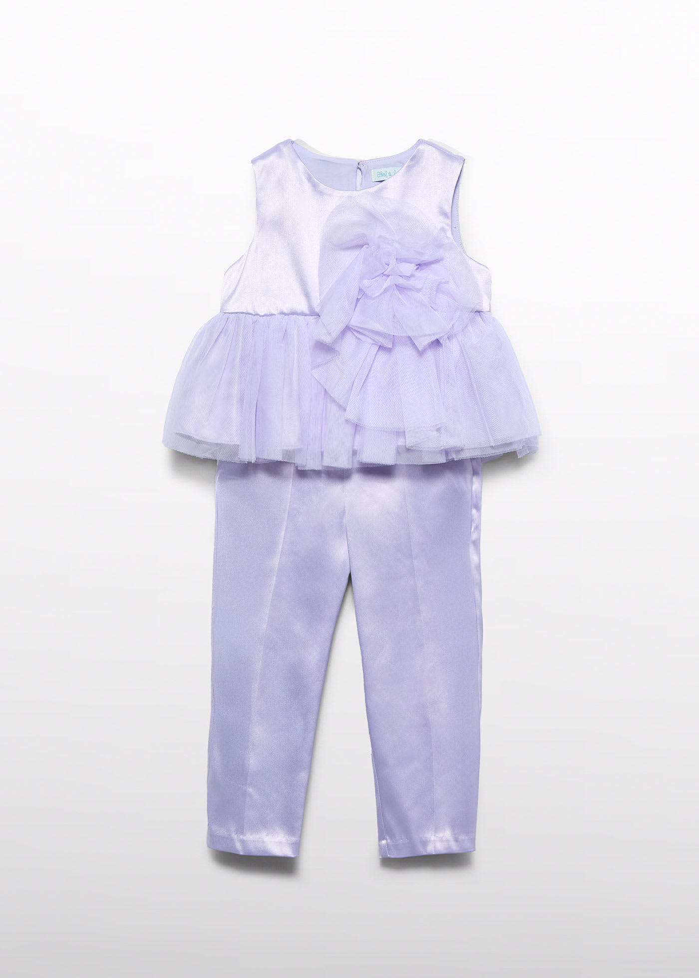 Set pantaloni satin fetita