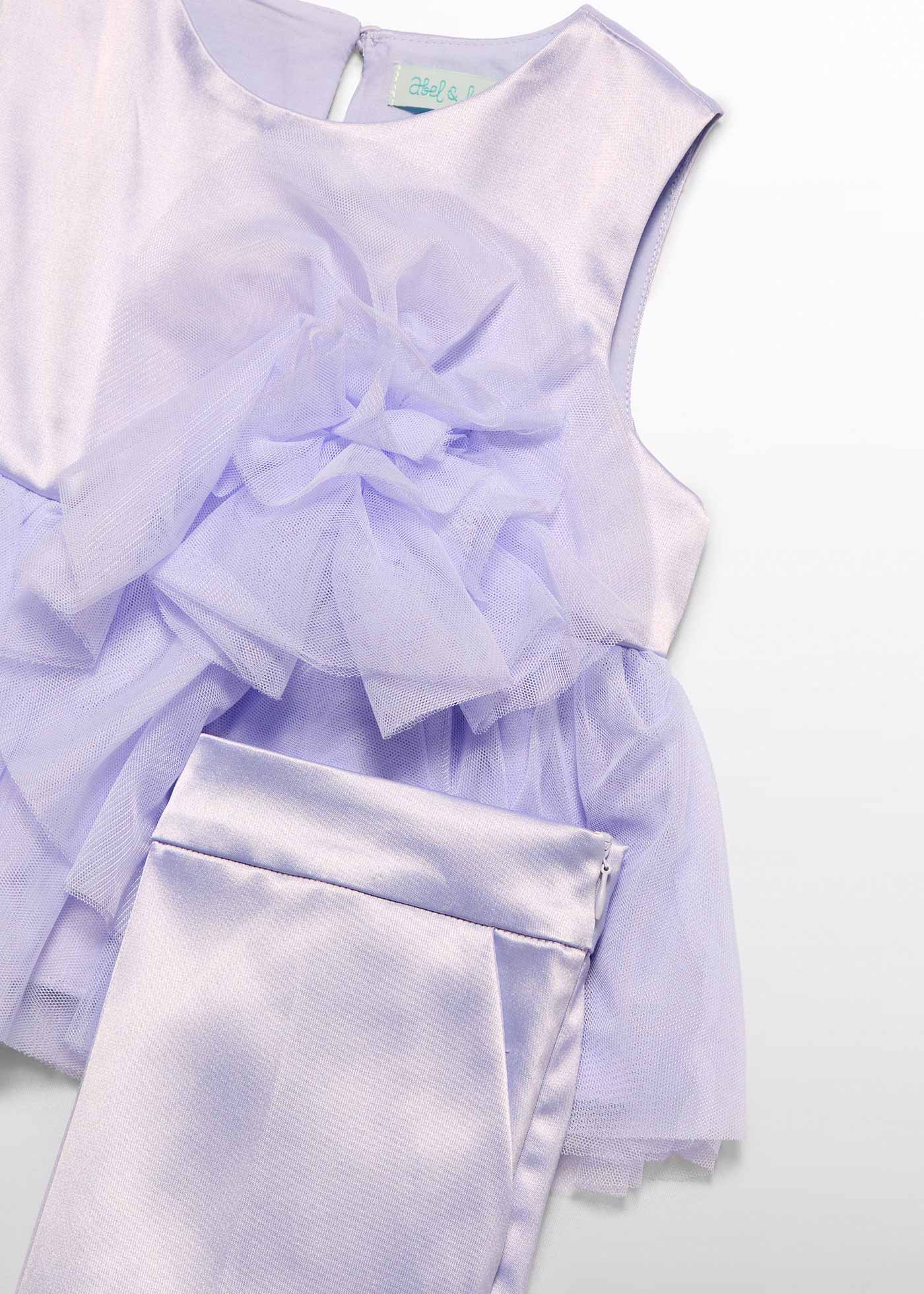 Set pantaloni satin fetita
