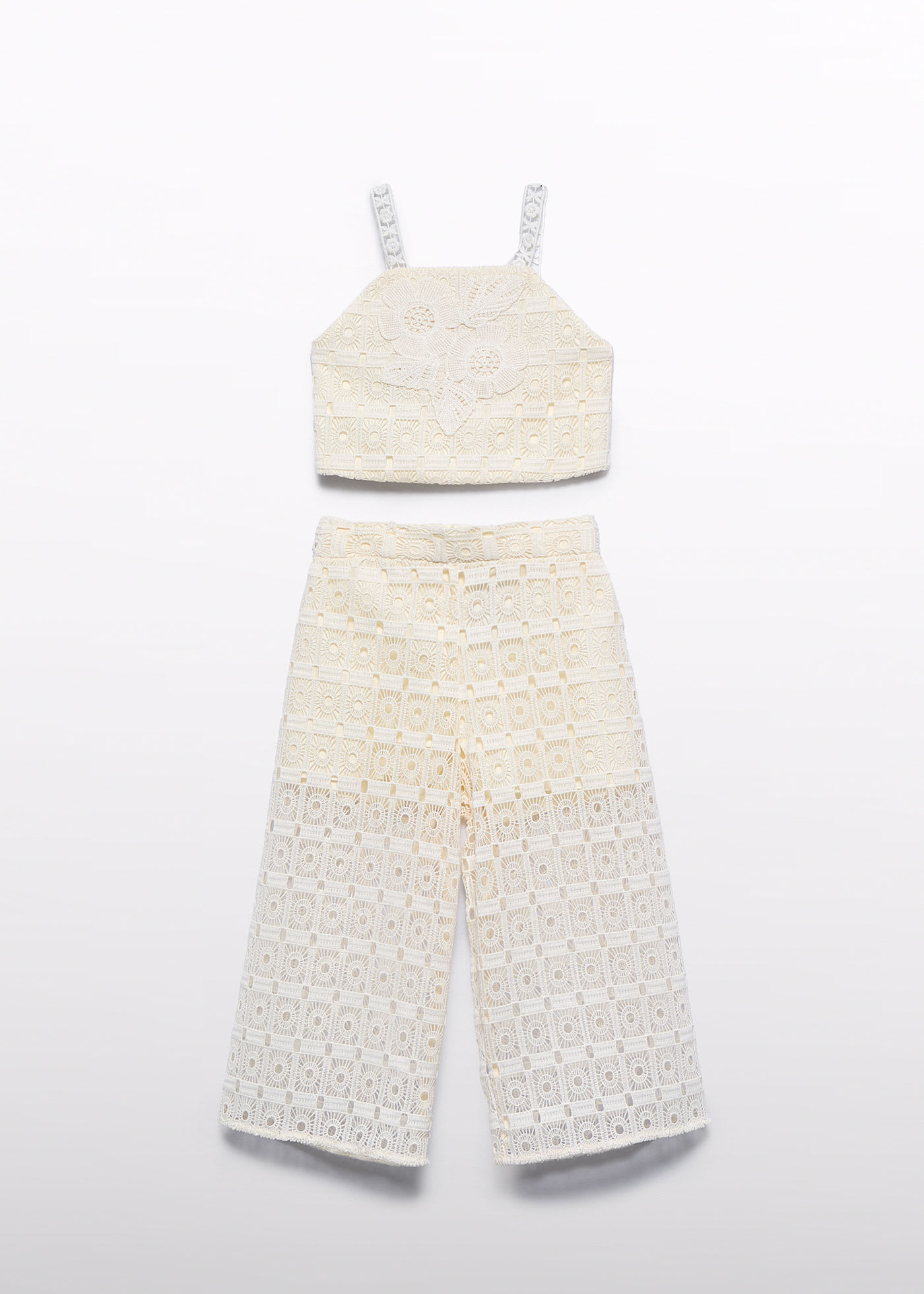 Ensemble de pantalons en crochet fille