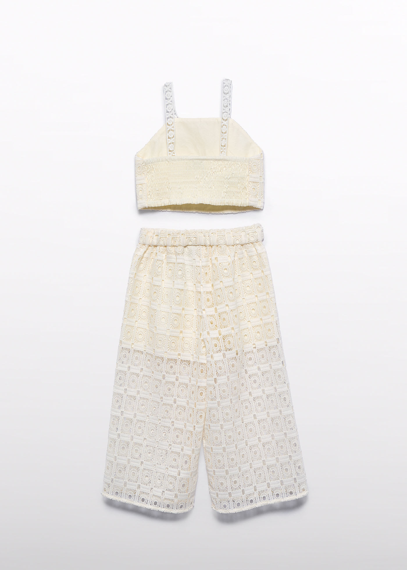 Ensemble de pantalons en crochet fille